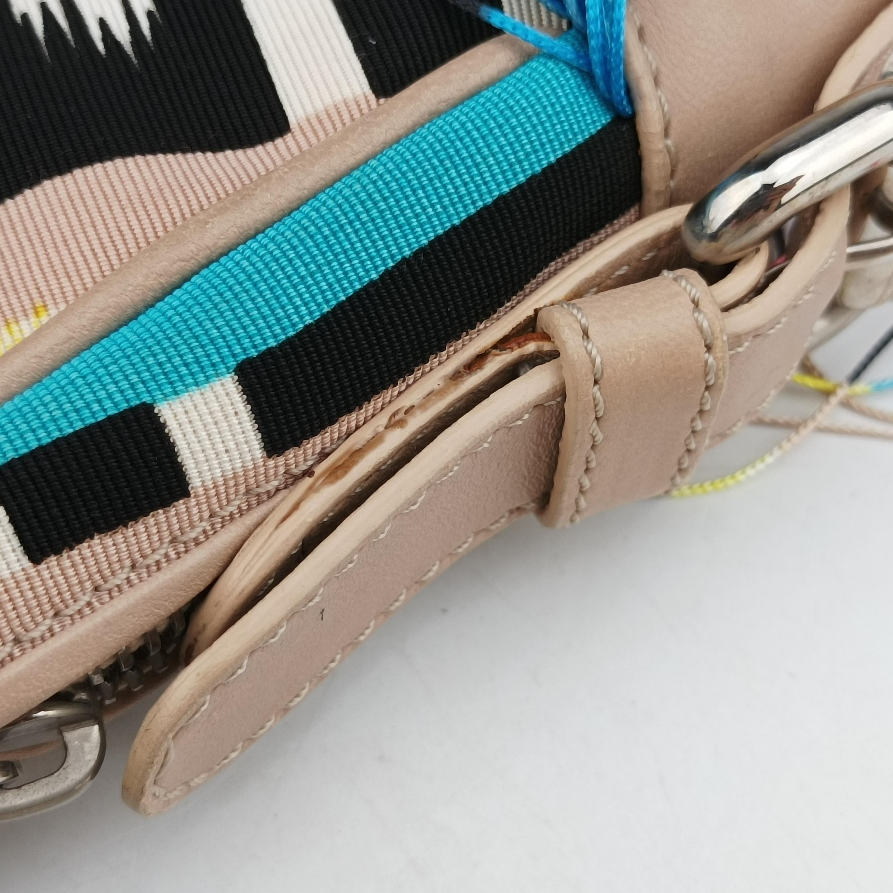 Pre-owned VERSACE Hobo Multicolour canvas×leather  shoulderbag | stylenewstar