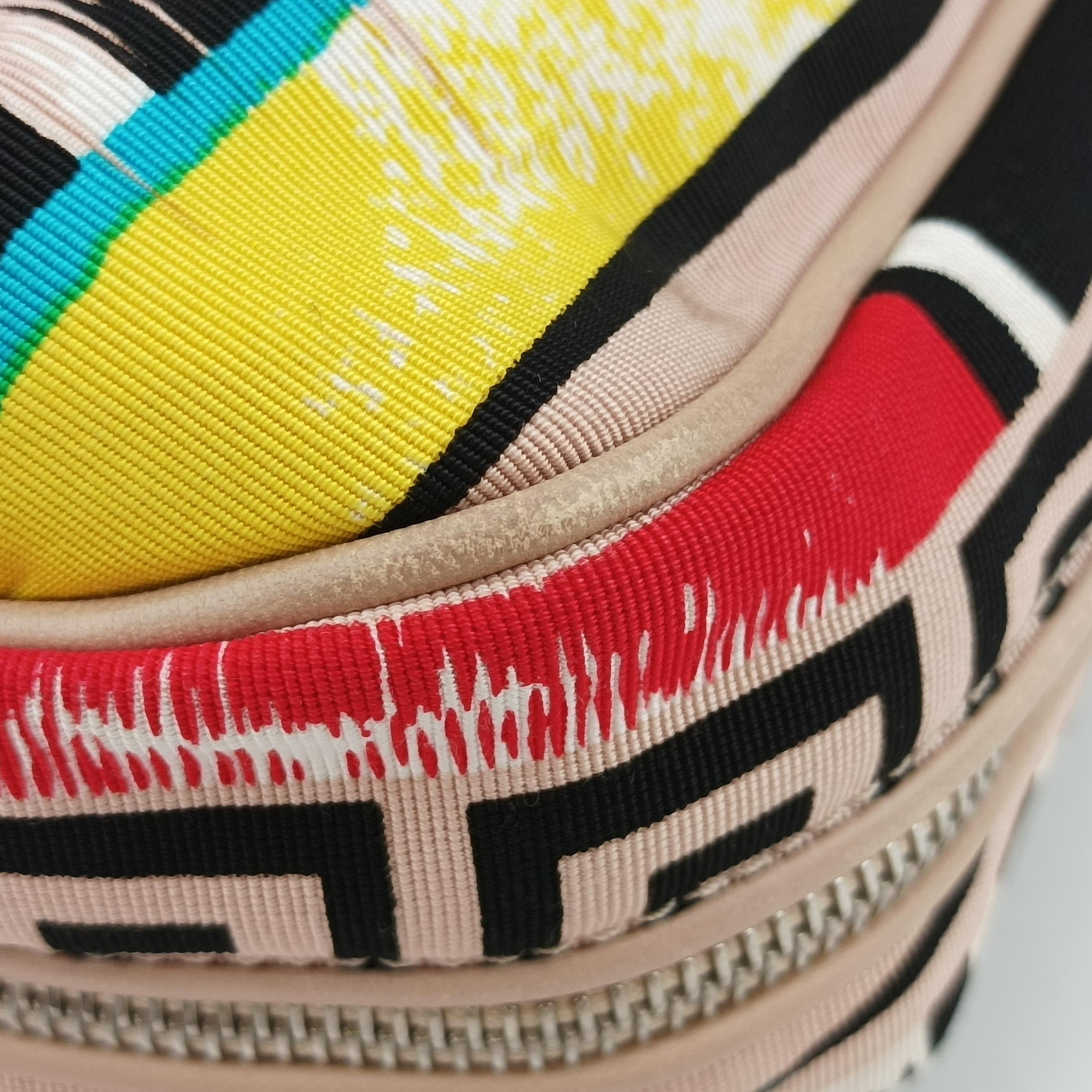 Pre-owned VERSACE Hobo Multicolour canvas×leather  shoulderbag | stylenewstar