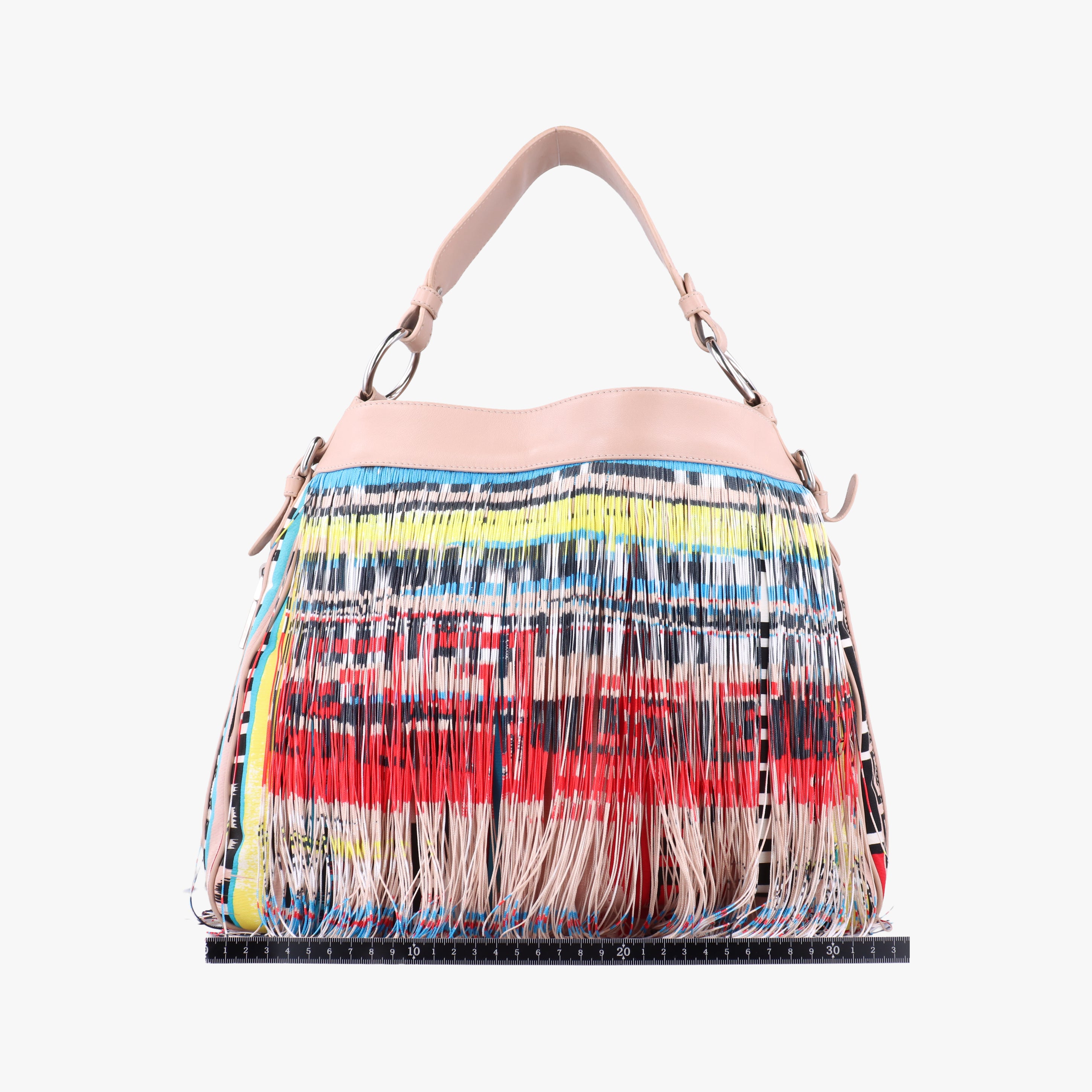 Pre-owned VERSACE Hobo Multicolour canvas×leather  shoulderbag | stylenewstar