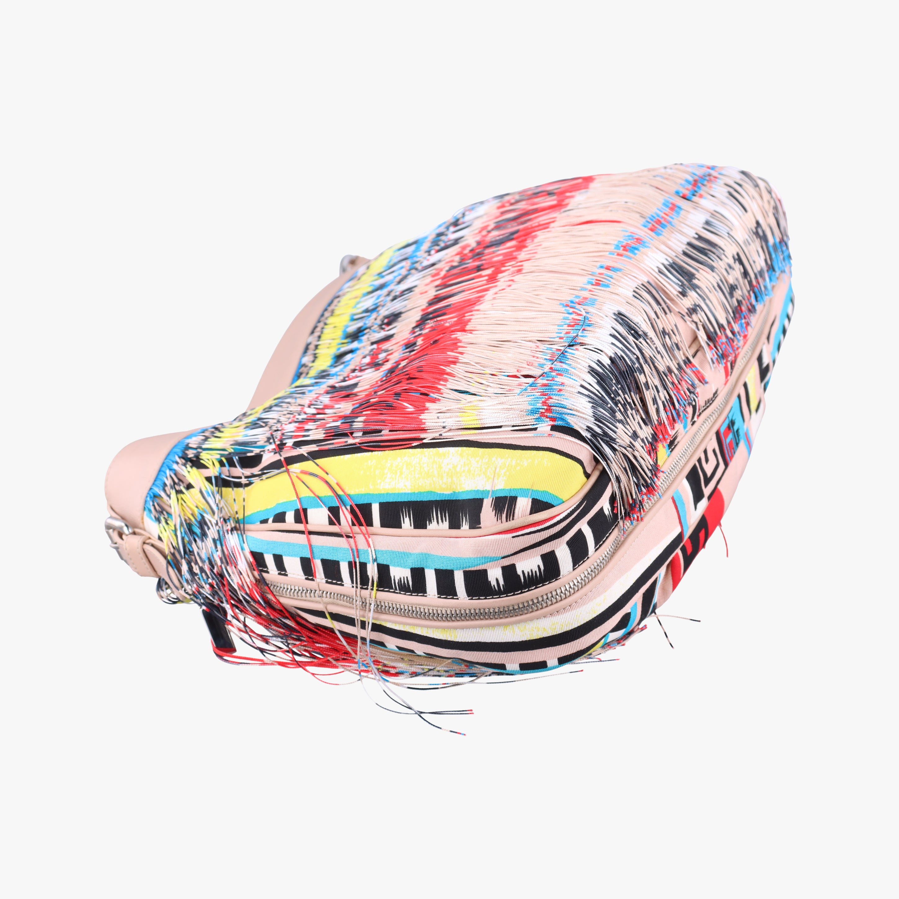 Pre-owned VERSACE Hobo Multicolour canvas×leather  shoulderbag | stylenewstar