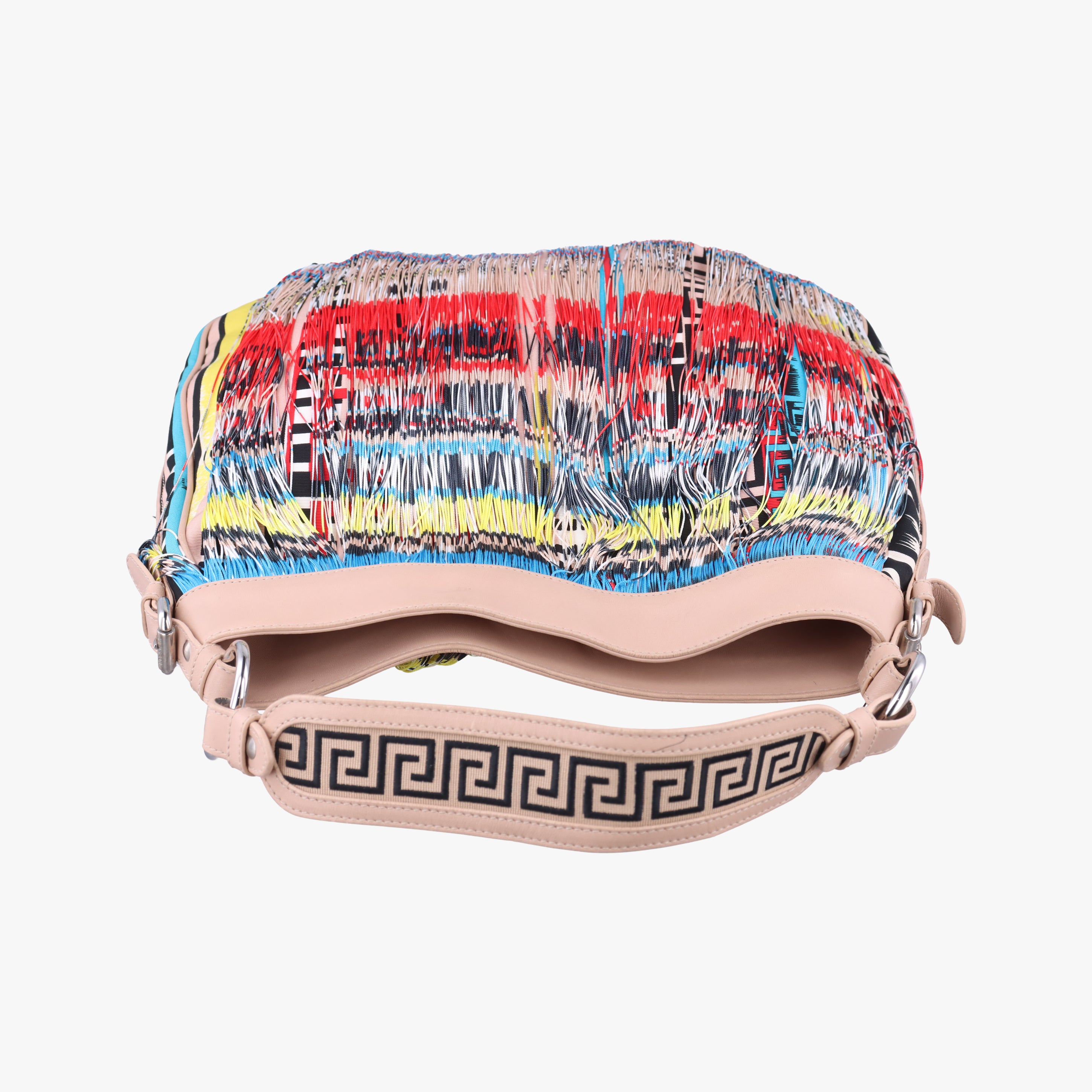 Pre-owned VERSACE Hobo Multicolour canvas×leather  shoulderbag | stylenewstar