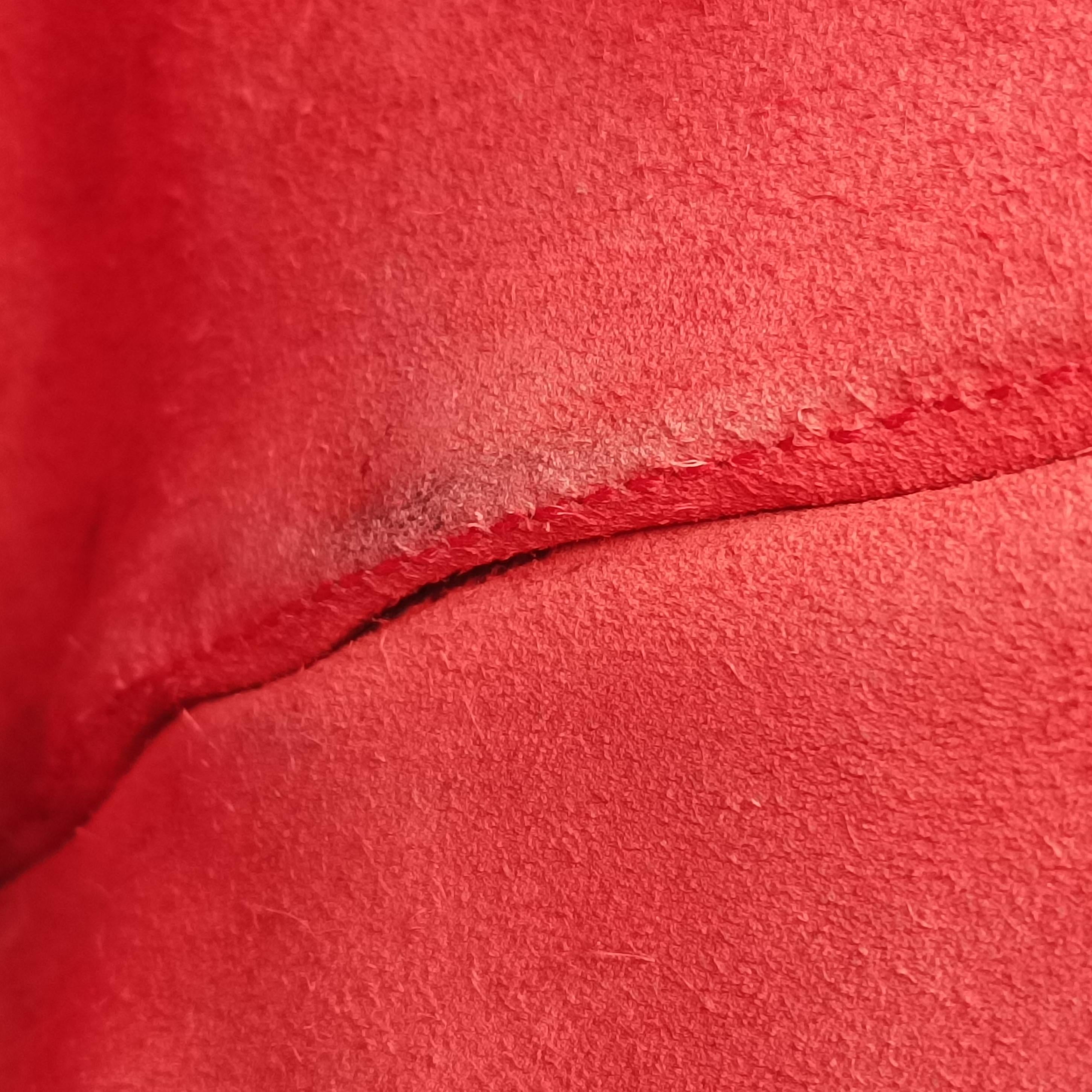 Pre-owned Yves Saint Laurent Y Ligne Petit Cabas Red Leather 311210 shoulderbag | stylenewstar