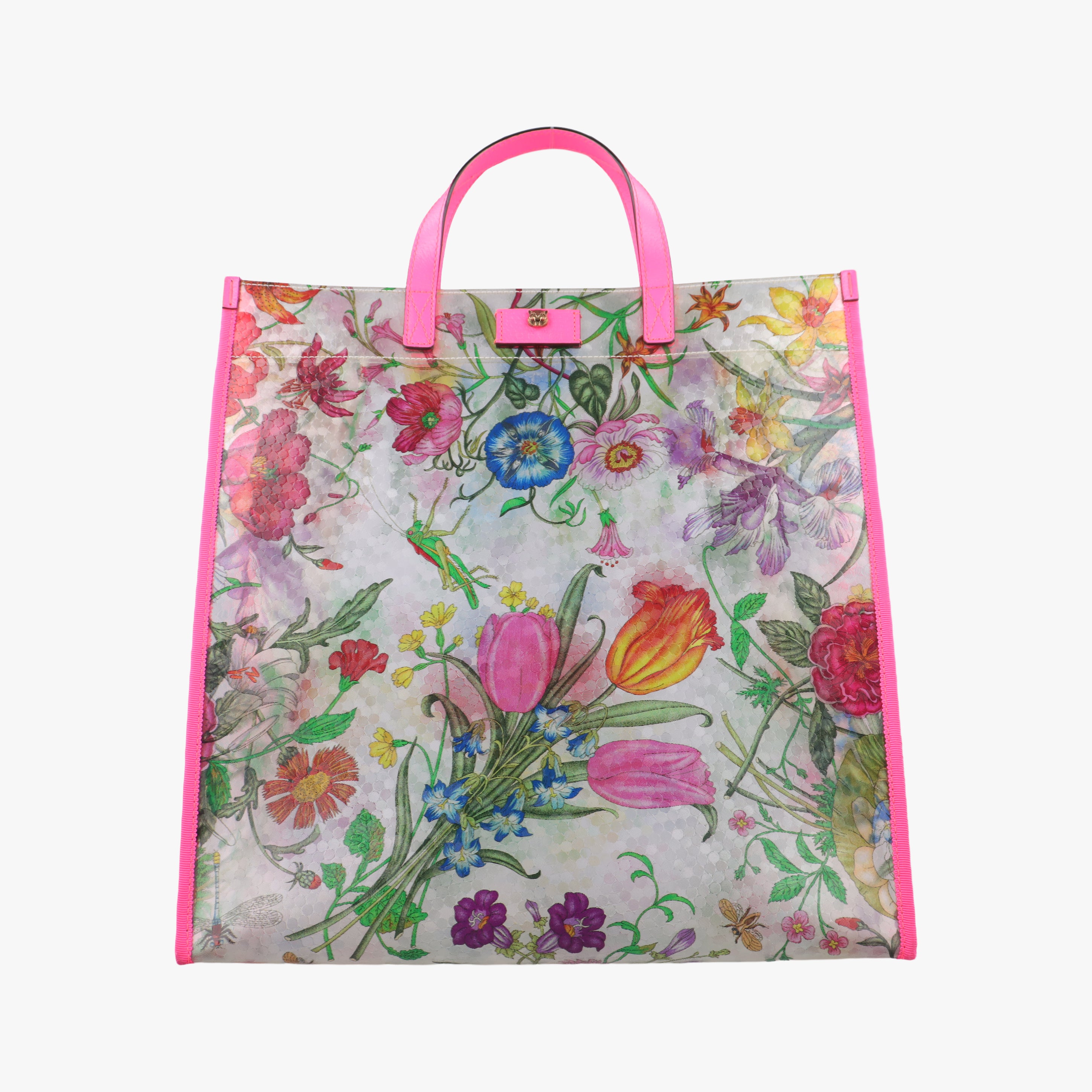 Secondhand Gucci Flora Print Multicolour PVC coated canvas 548713 handbag | stylenewstar