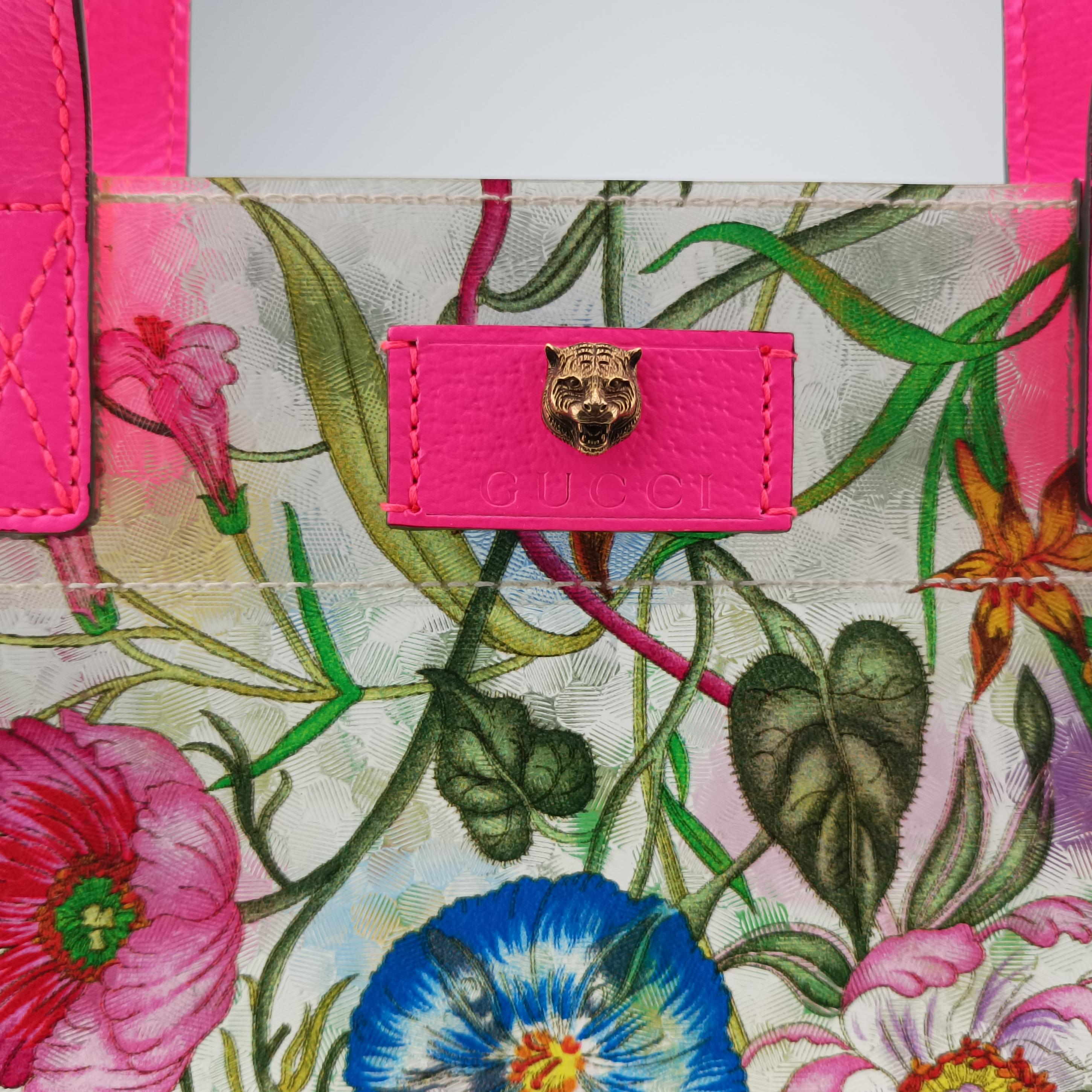 Secondhand Gucci Flora Print Multicolour PVC coated canvas 548713 handbag | stylenewstar