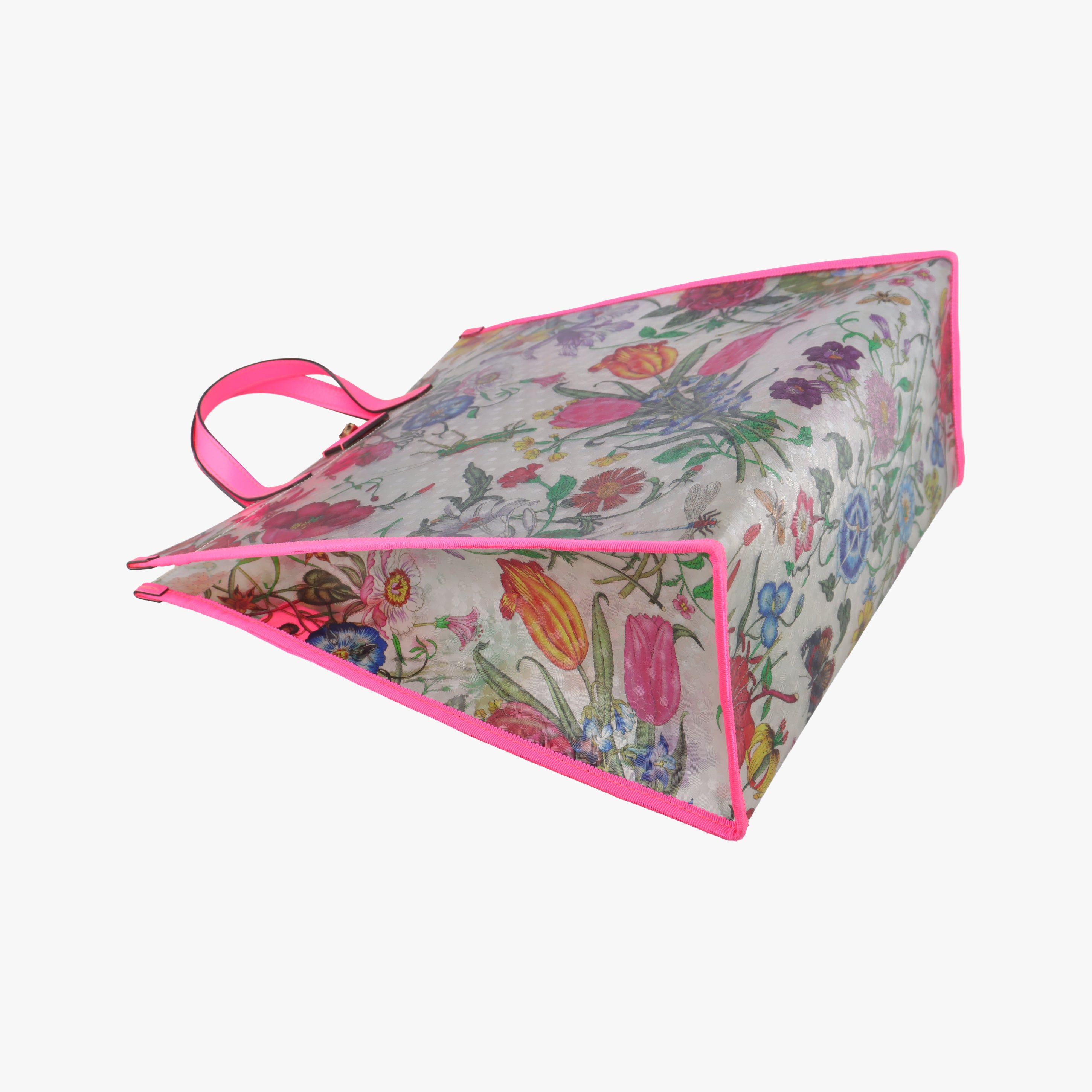 Secondhand Gucci Flora Print Multicolour PVC coated canvas 548713 handbag | stylenewstar