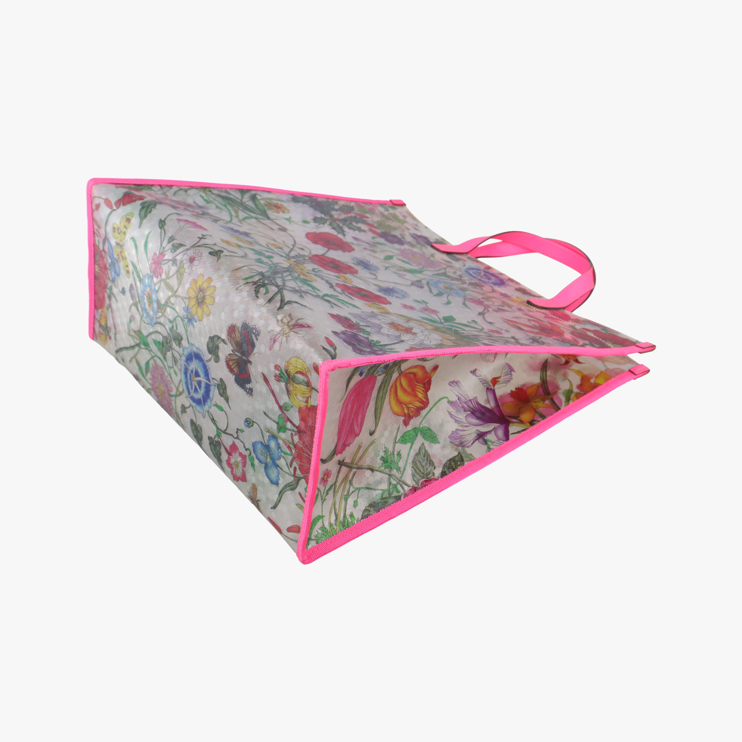 Secondhand Gucci Flora Print Multicolour PVC coated canvas 548713 handbag | stylenewstar
