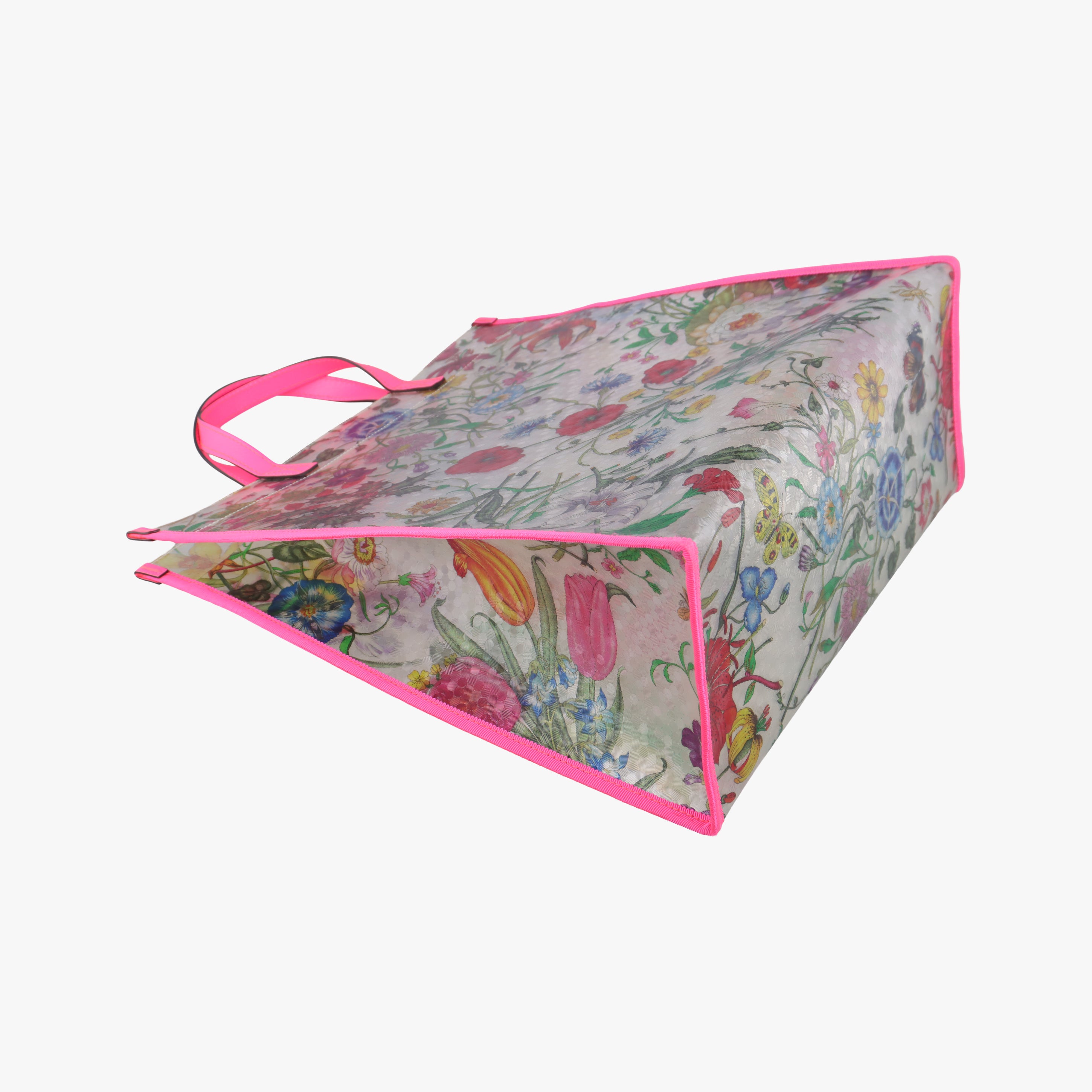 Secondhand Gucci Flora Print Multicolour PVC coated canvas 548713 handbag | stylenewstar
