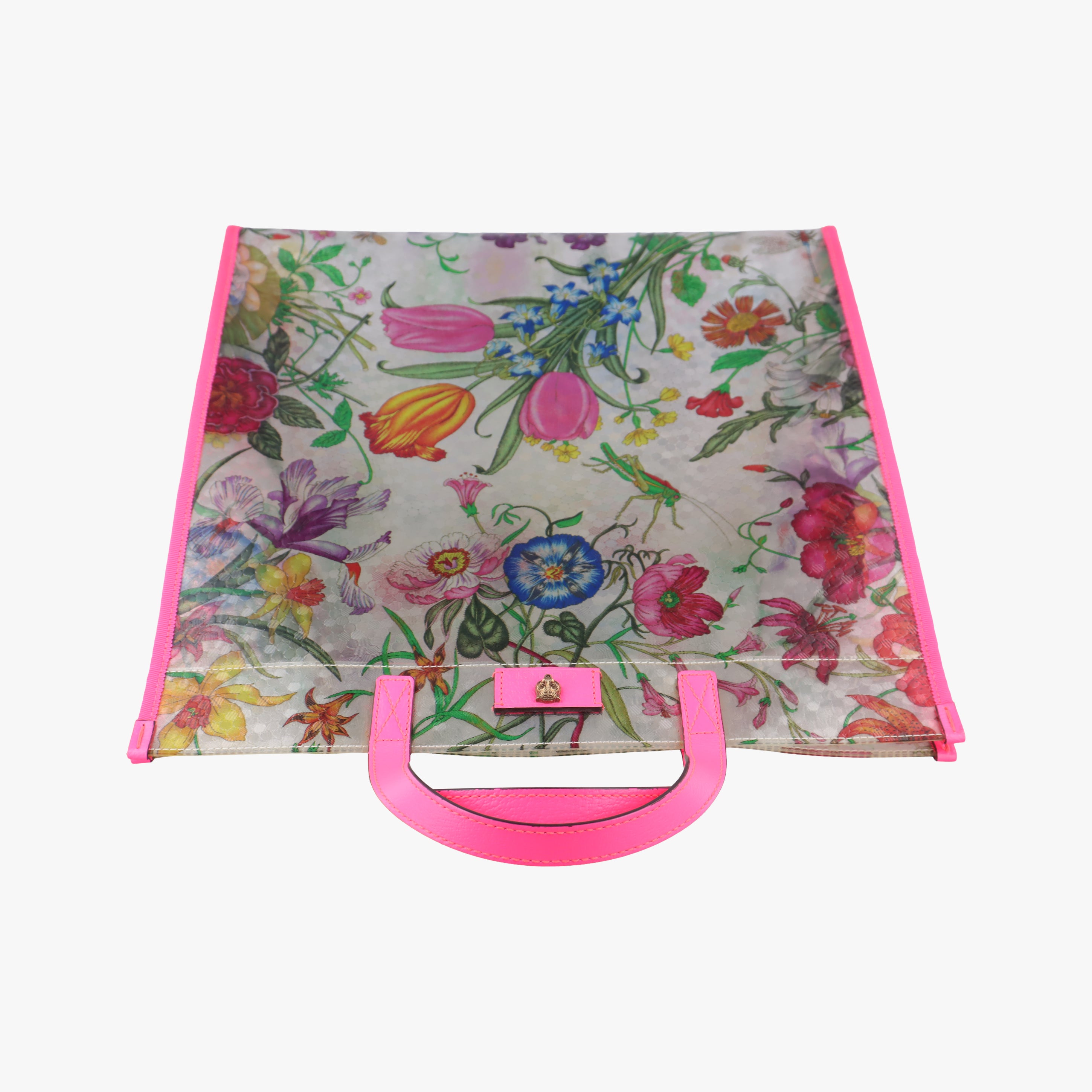 Secondhand Gucci Flora Print Multicolour PVC coated canvas 548713 handbag | stylenewstar