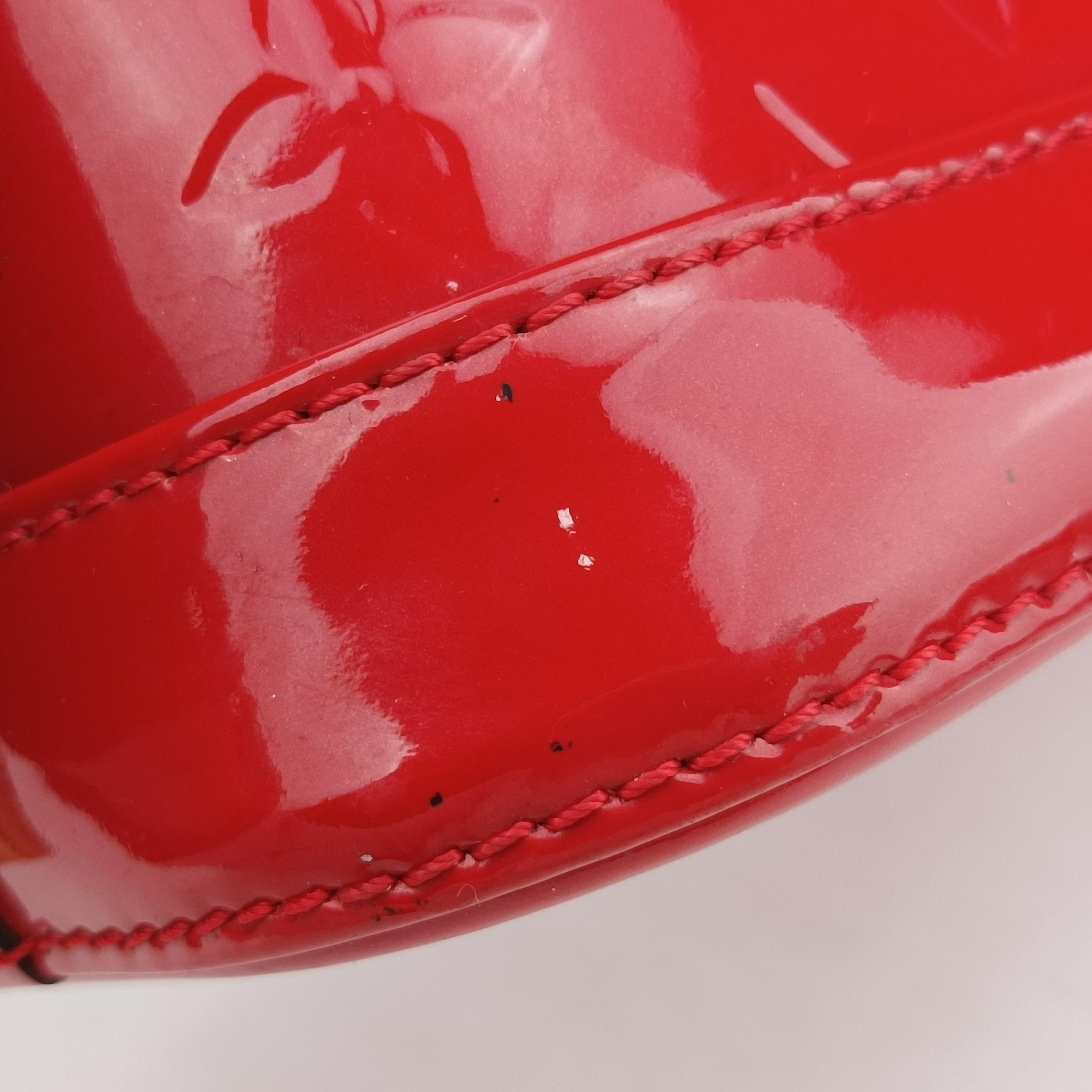 Pre-owned Louis Vuitton Alma BB CERISE Vernis M90174 shoulderbag | stylenewstar