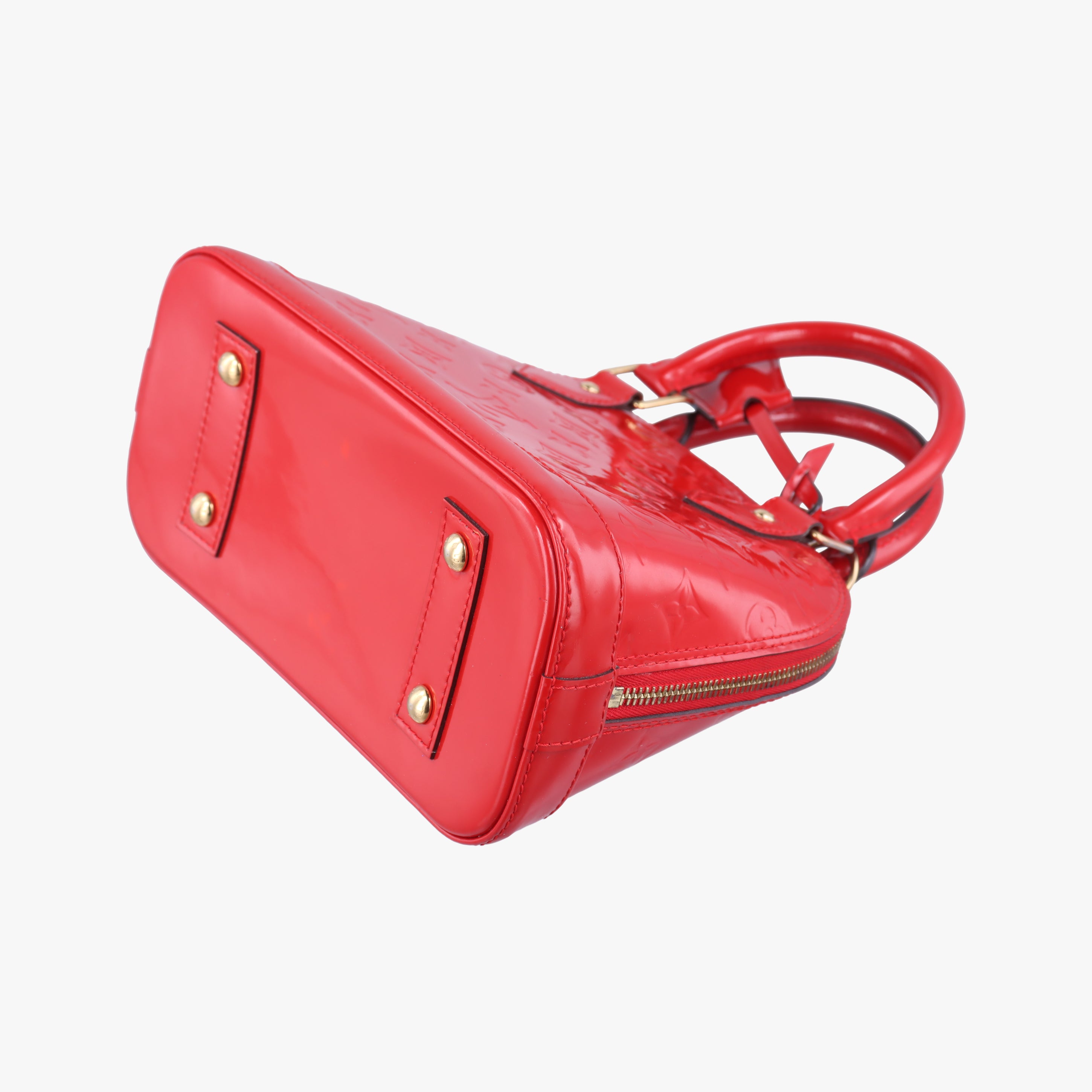 Pre-owned Louis Vuitton Alma BB CERISE Vernis M90174 shoulderbag | stylenewstar