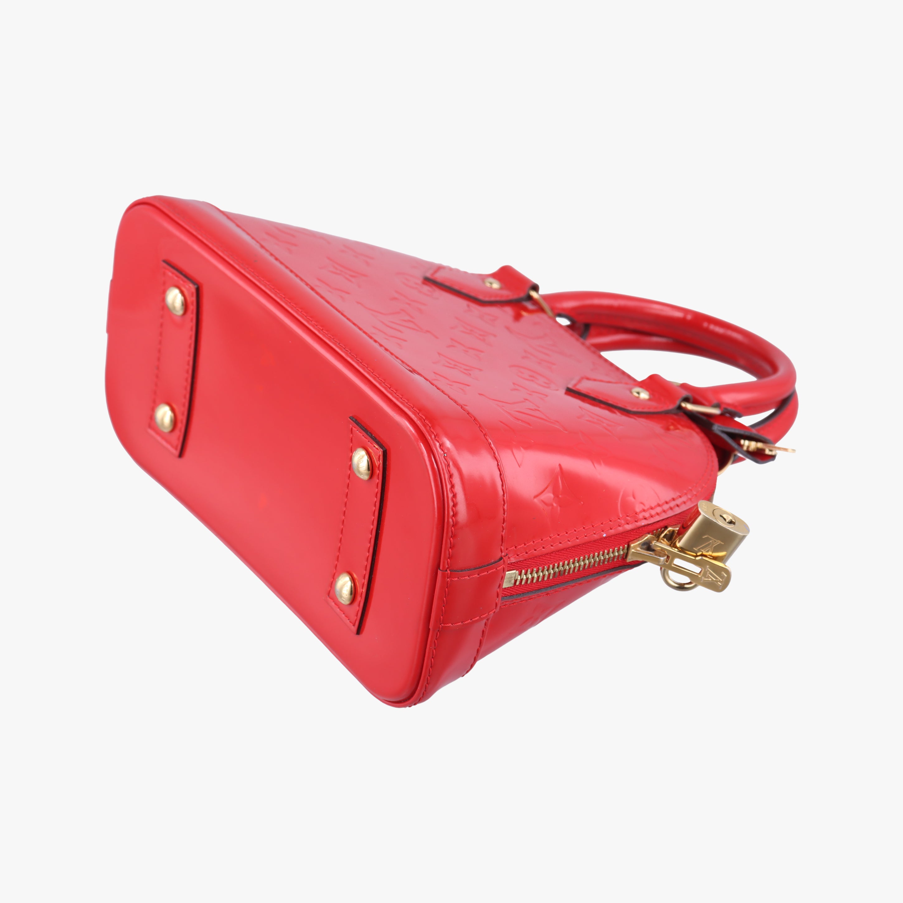 Pre-owned Louis Vuitton Alma BB CERISE Vernis M90174 shoulderbag | stylenewstar