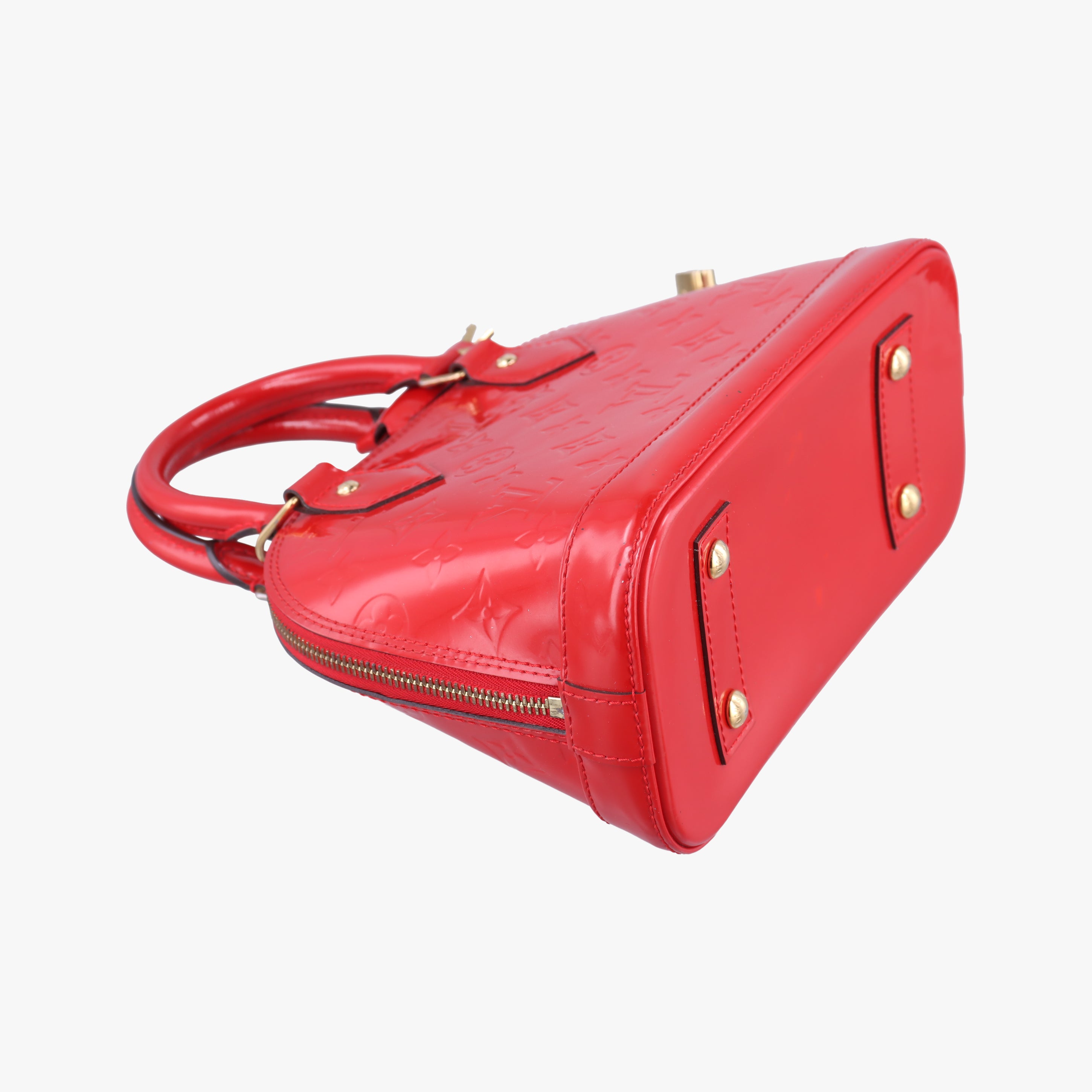 Pre-owned Louis Vuitton Alma BB CERISE Vernis M90174 shoulderbag | stylenewstar