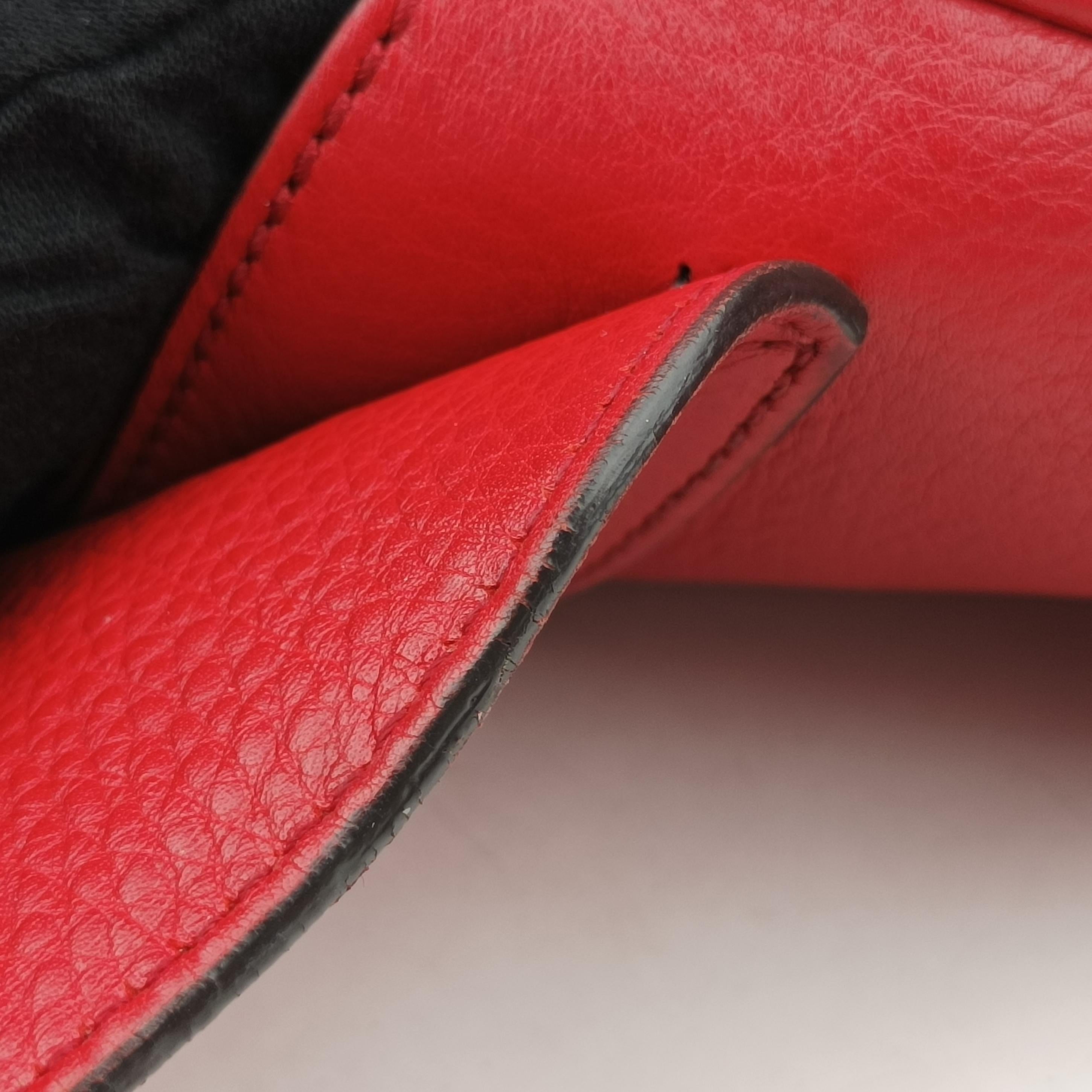 Pre-owned Gucci SOHO Red Leather 336752 shoulderbag | stylenewstar