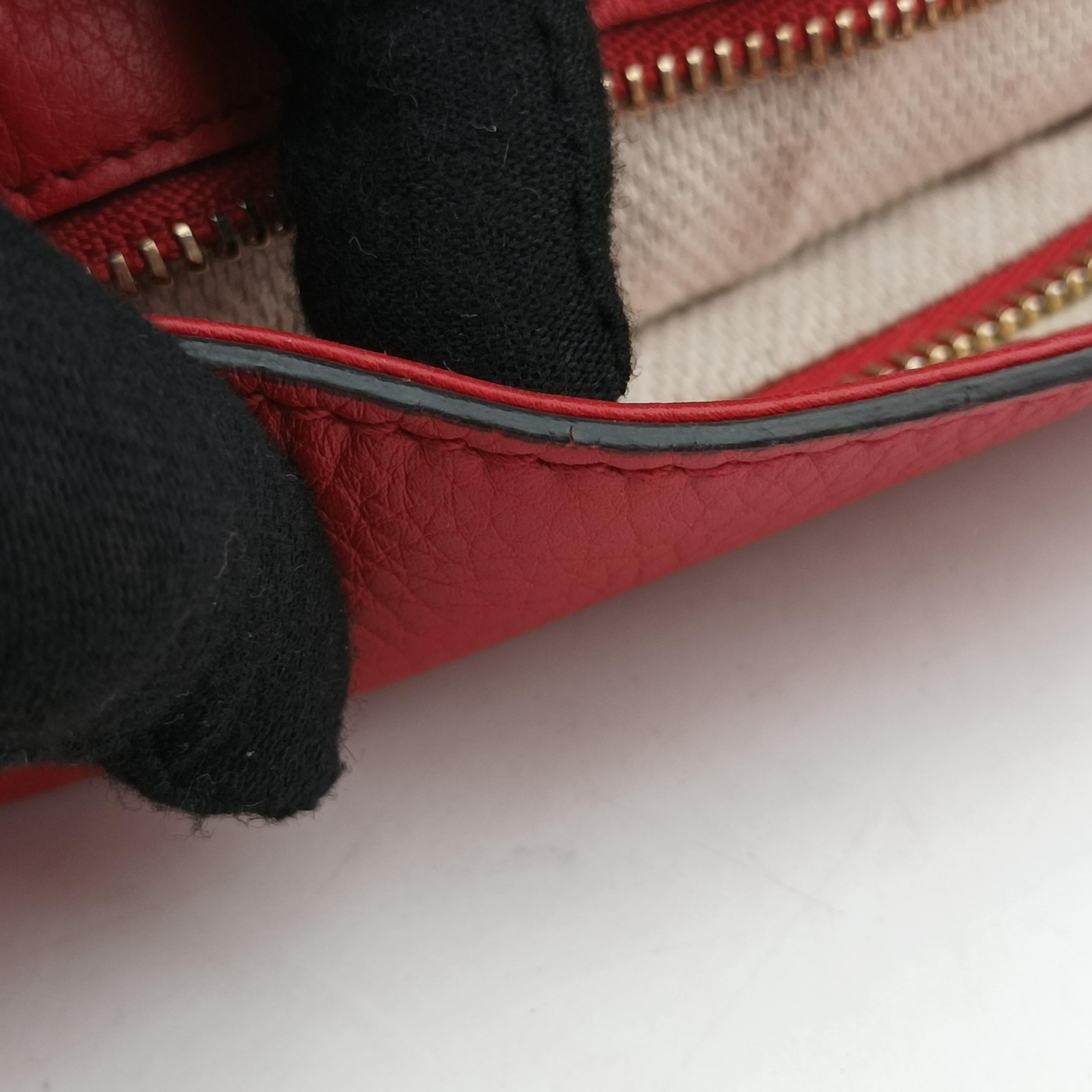Pre-owned Gucci SOHO Red Leather 336752 shoulderbag | stylenewstar