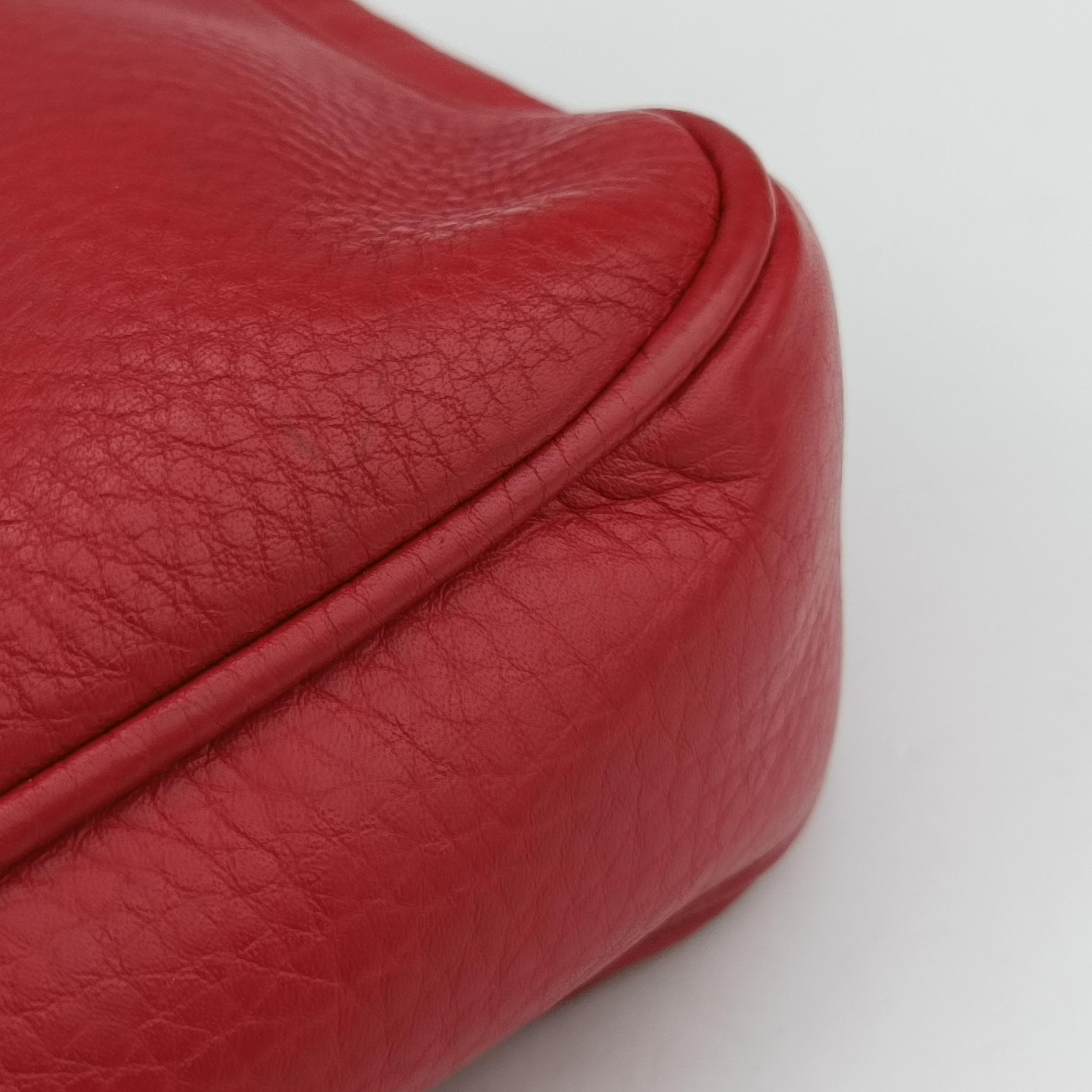 Pre-owned Gucci SOHO Red Leather 336752 shoulderbag | stylenewstar