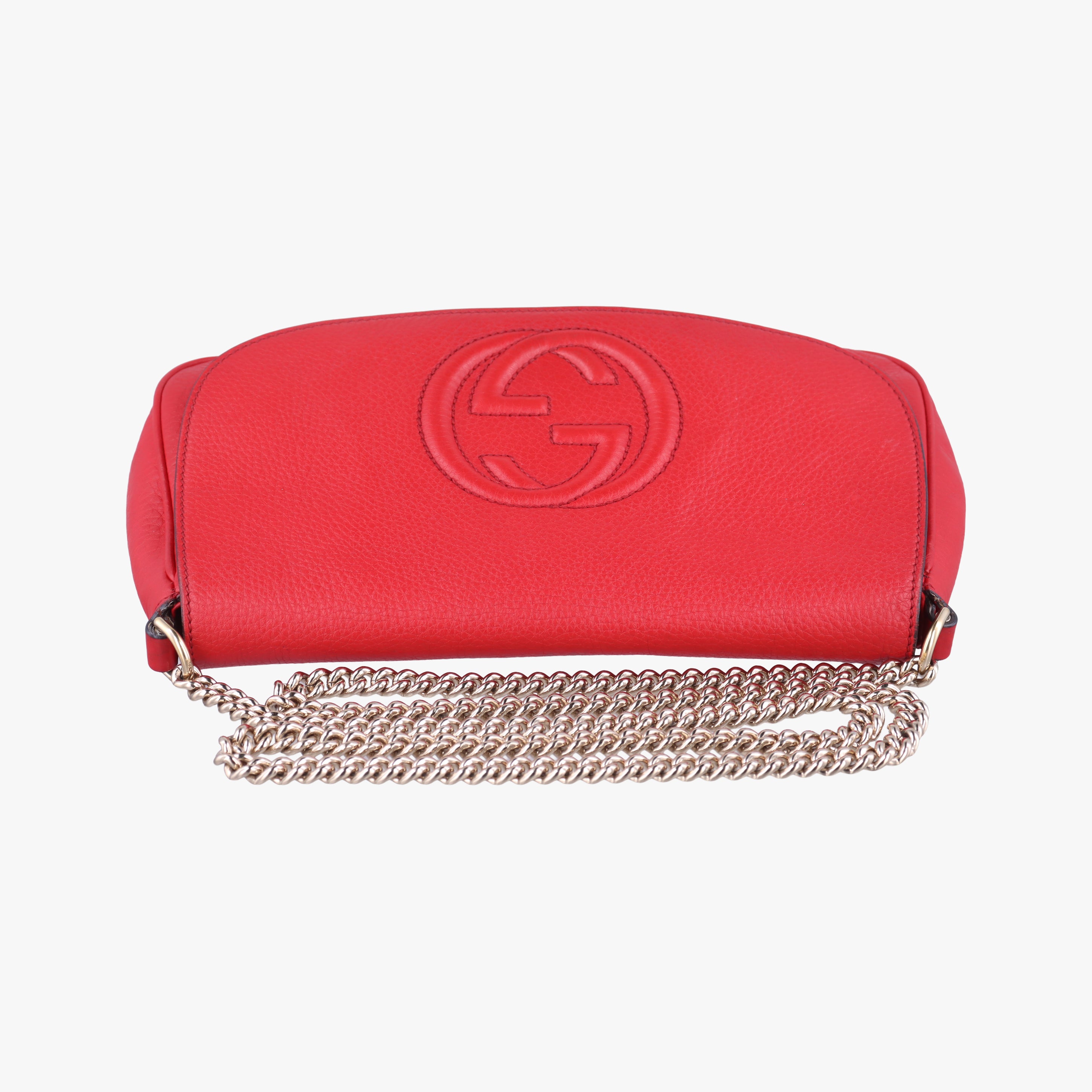 Pre-owned Gucci SOHO Red Leather 336752 shoulderbag | stylenewstar