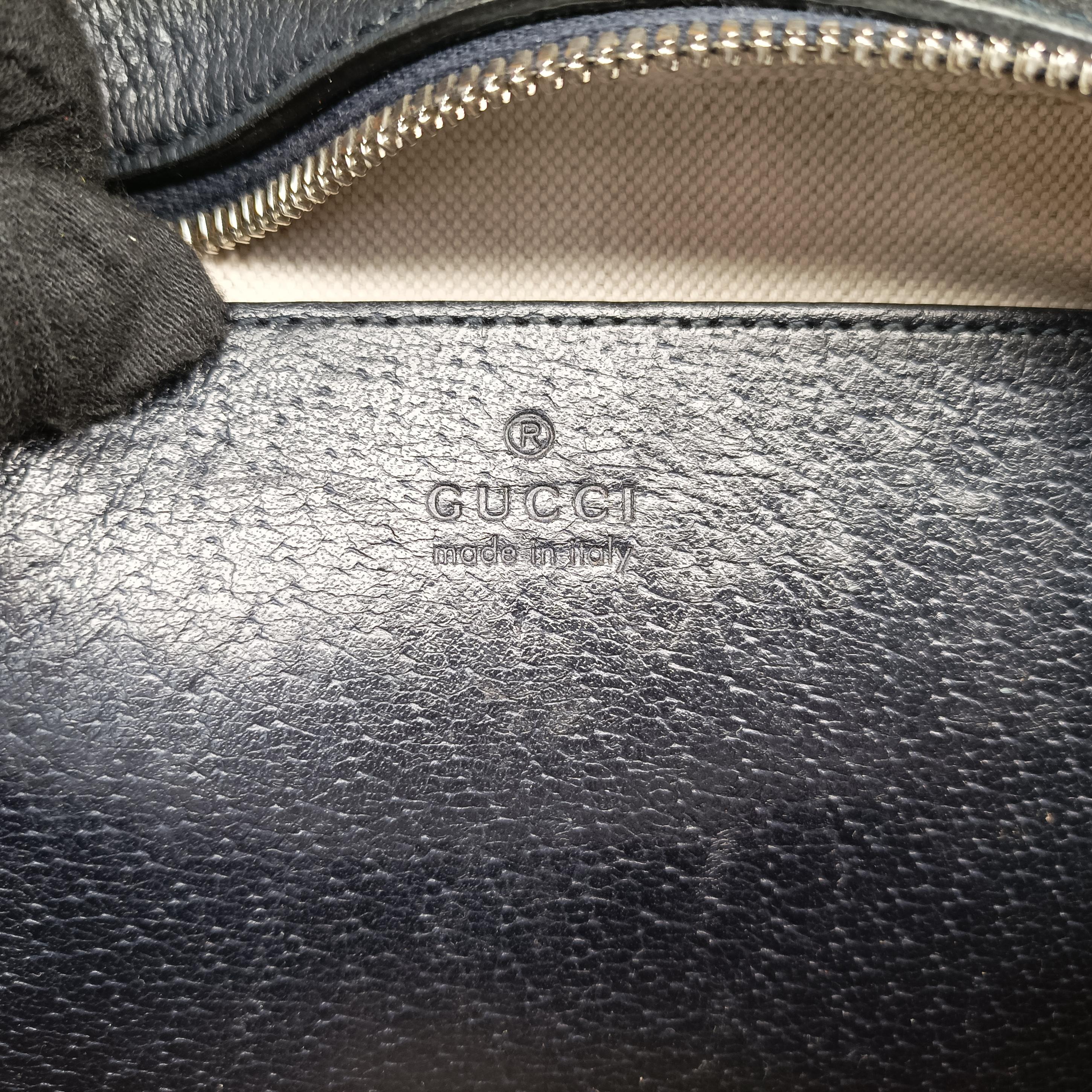 Pre-owned Gucci Ophidia beige×Black×Multicolour PVC coated canvas×leather 681064 shoulderbag | stylenewstar