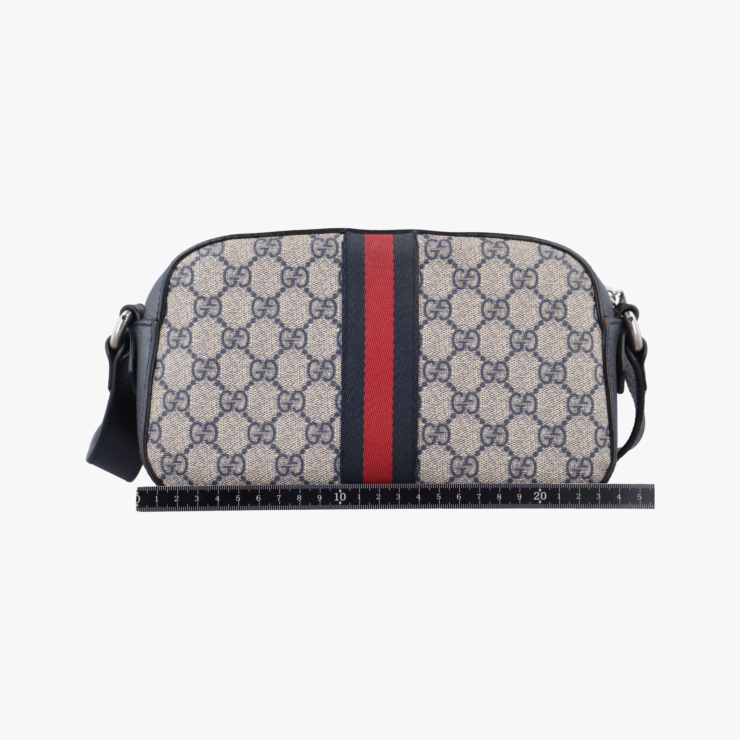 Pre-owned Gucci Ophidia beige×Black×Multicolour PVC coated canvas×leather 681064 shoulderbag | stylenewstar