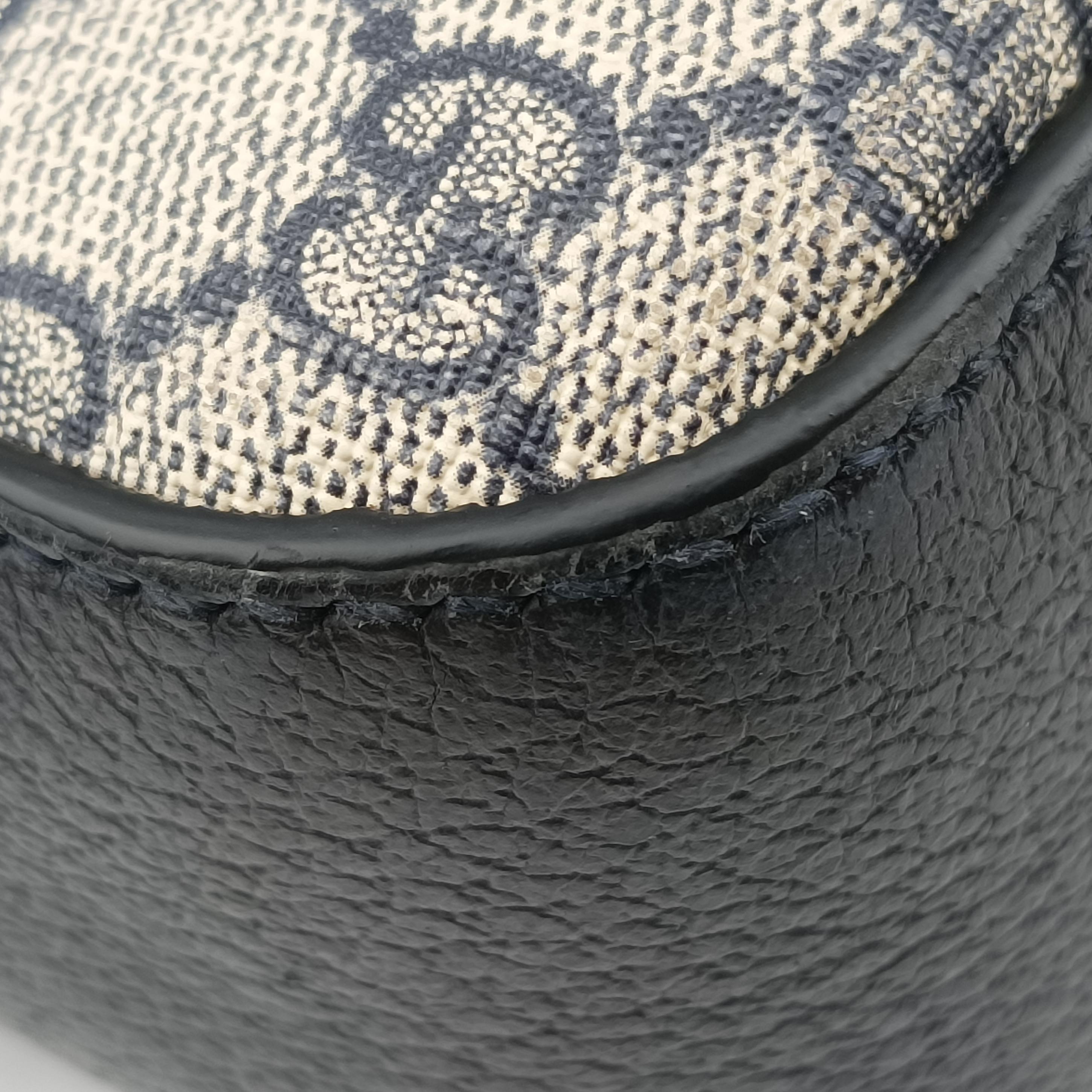 Pre-owned Gucci Ophidia beige×Black×Multicolour PVC coated canvas×leather 681064 shoulderbag | stylenewstar
