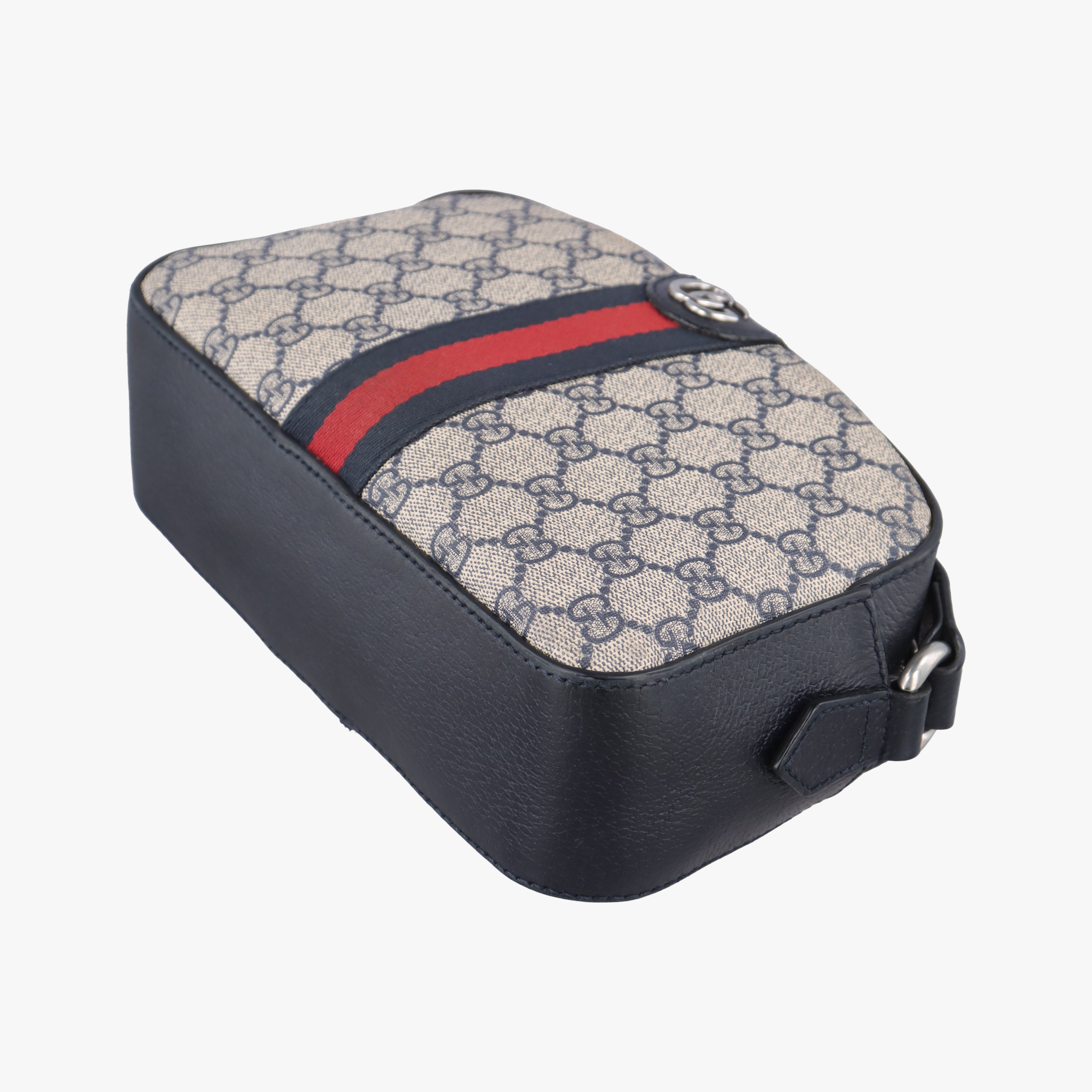 Pre-owned Gucci Ophidia beige×Black×Multicolour PVC coated canvas×leather 681064 shoulderbag | stylenewstar