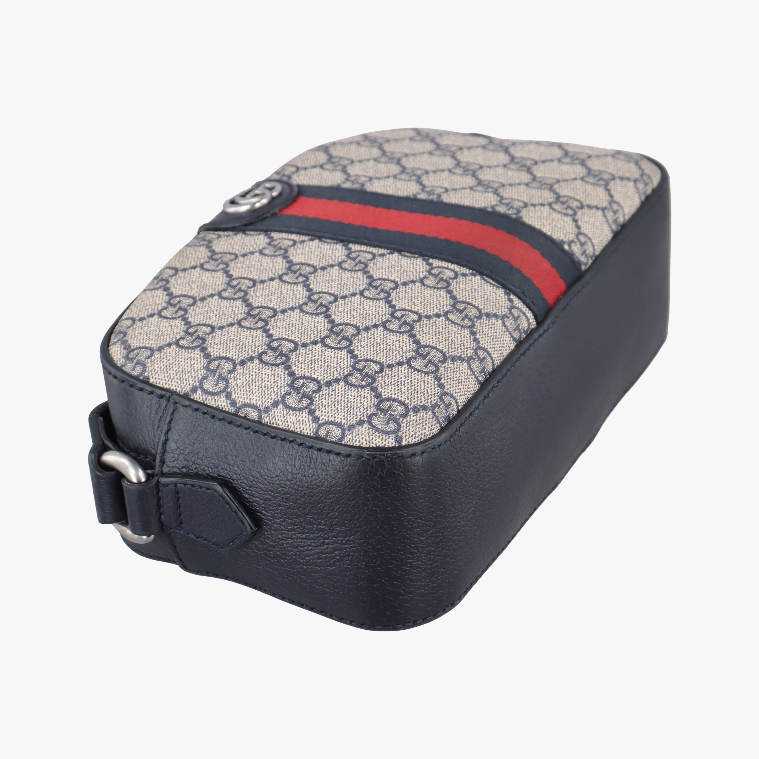 Pre-owned Gucci Ophidia beige×Black×Multicolour PVC coated canvas×leather 681064 shoulderbag | stylenewstar