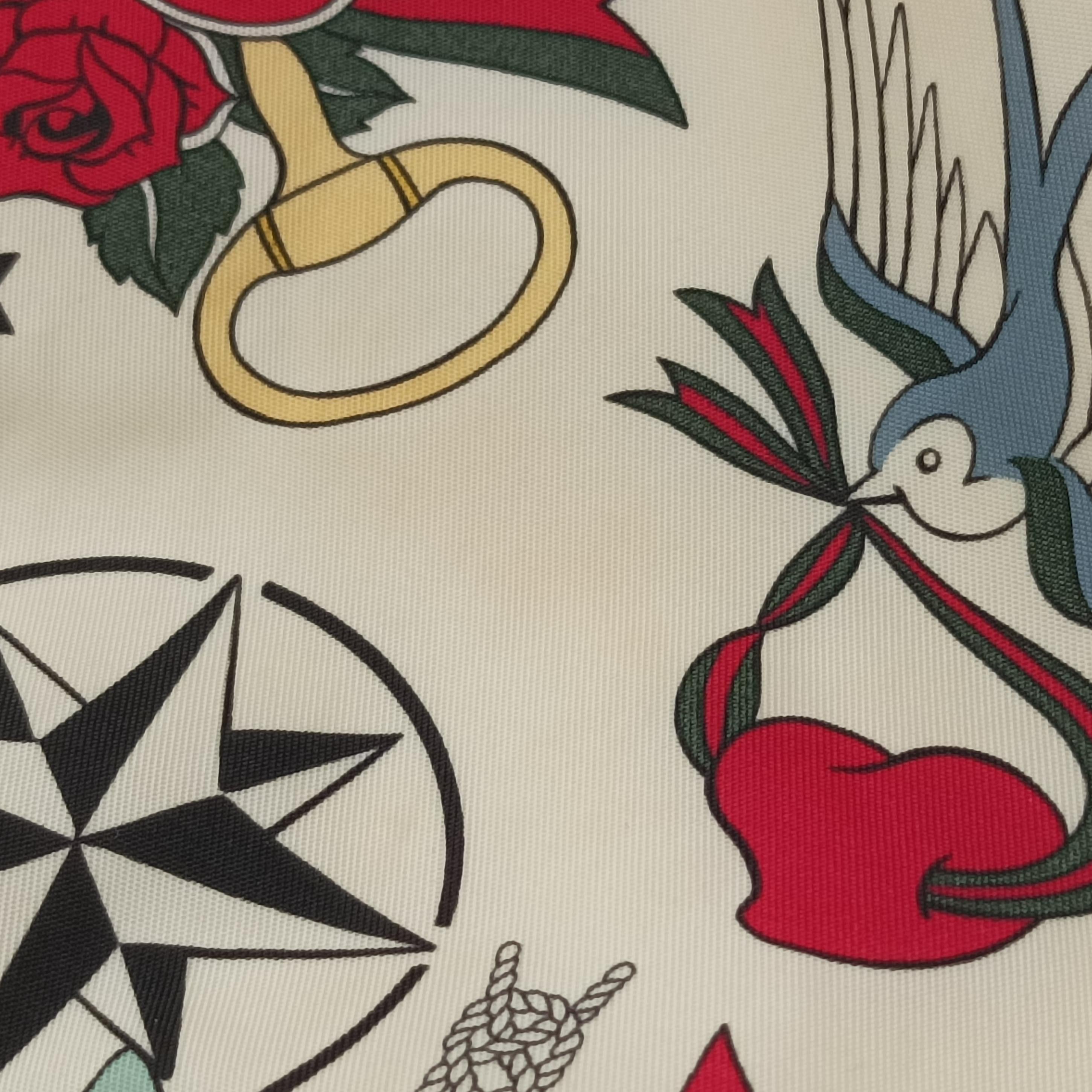 Vintage Gucci Beach Shopper White×Multicolour nylon 207292 handbag | stylenewstar