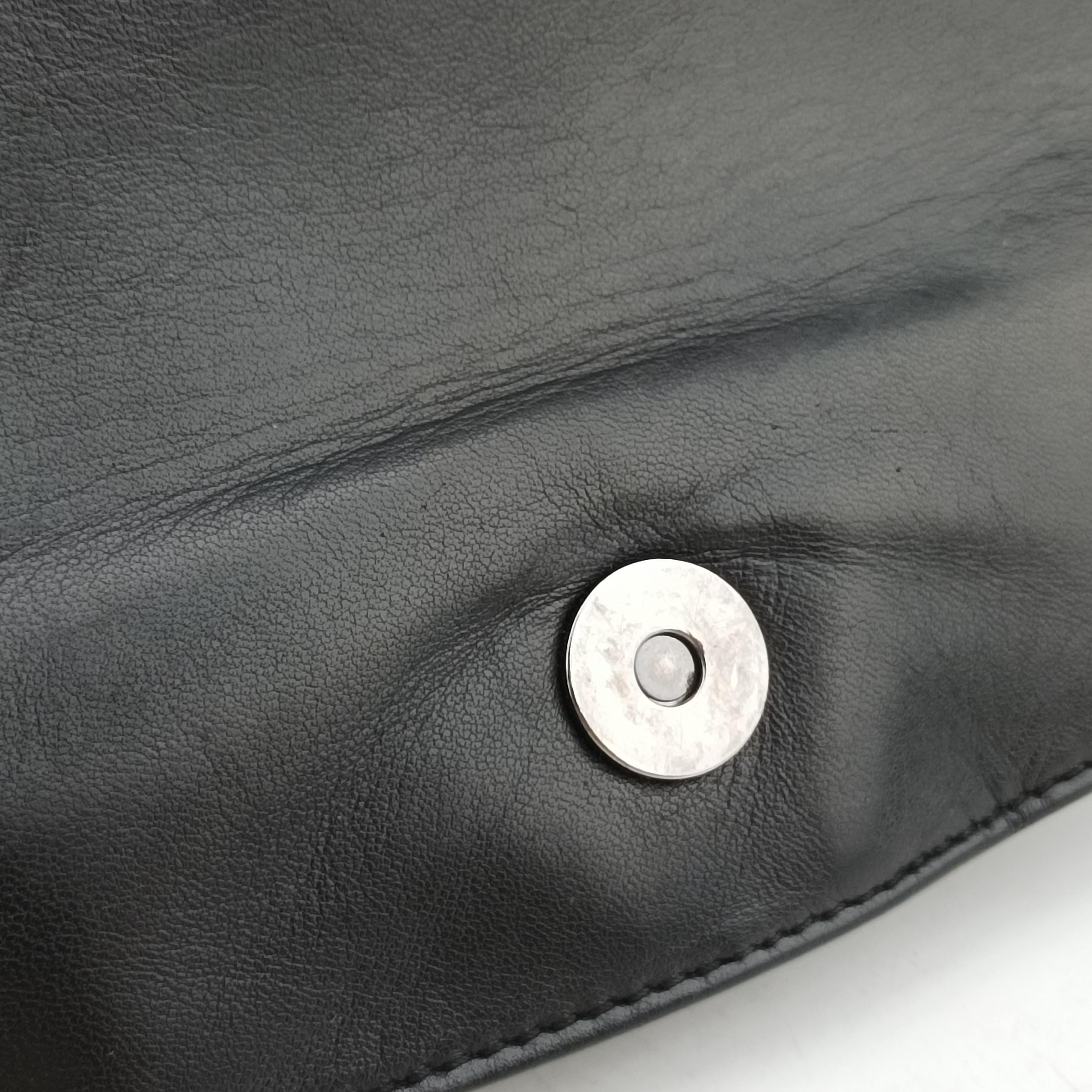Pre-owned Christian Dior Admit It Corset Hobo Black Leather  shoulderbag | stylenewstar