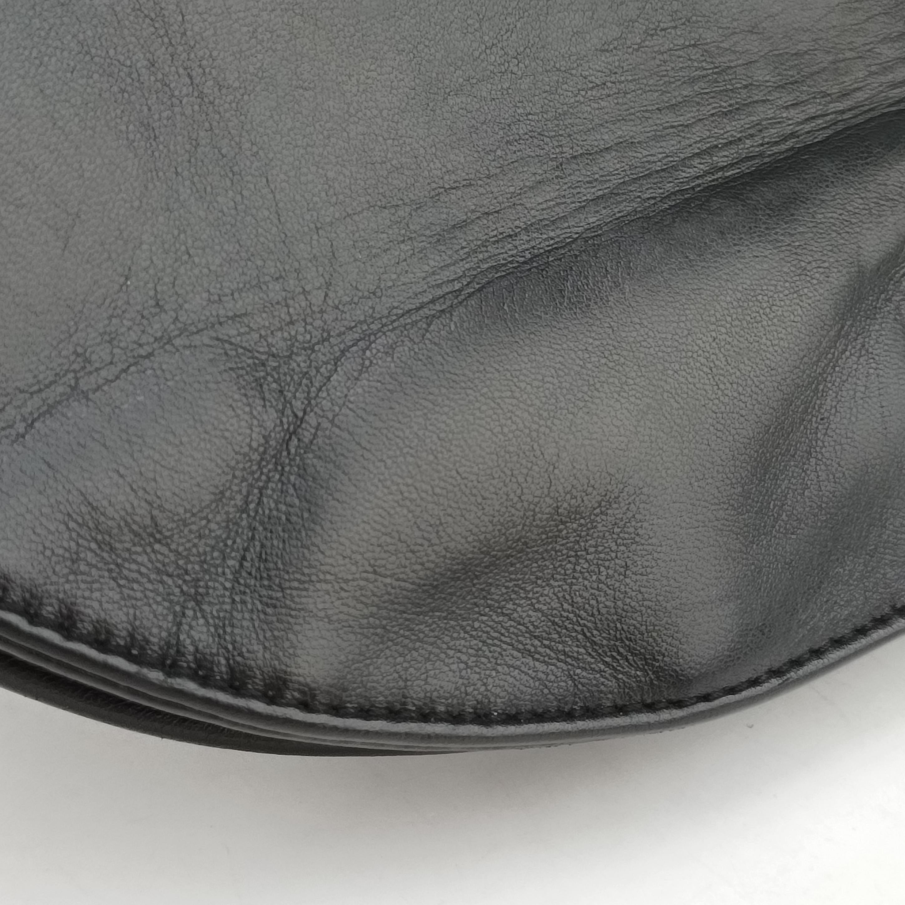 Pre-owned Christian Dior Admit It Corset Hobo Black Leather  shoulderbag | stylenewstar