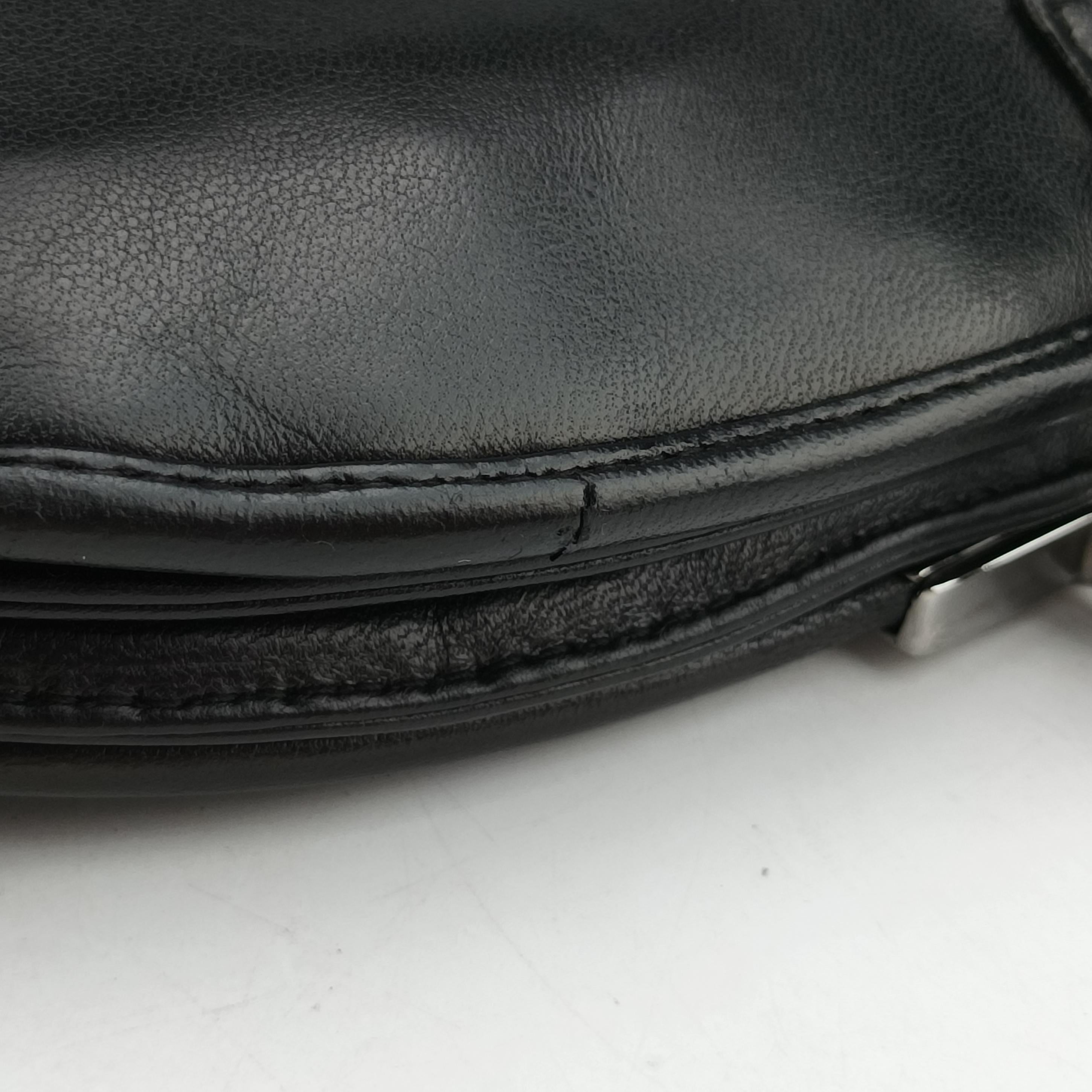 Pre-owned Christian Dior Admit It Corset Hobo Black Leather  shoulderbag | stylenewstar