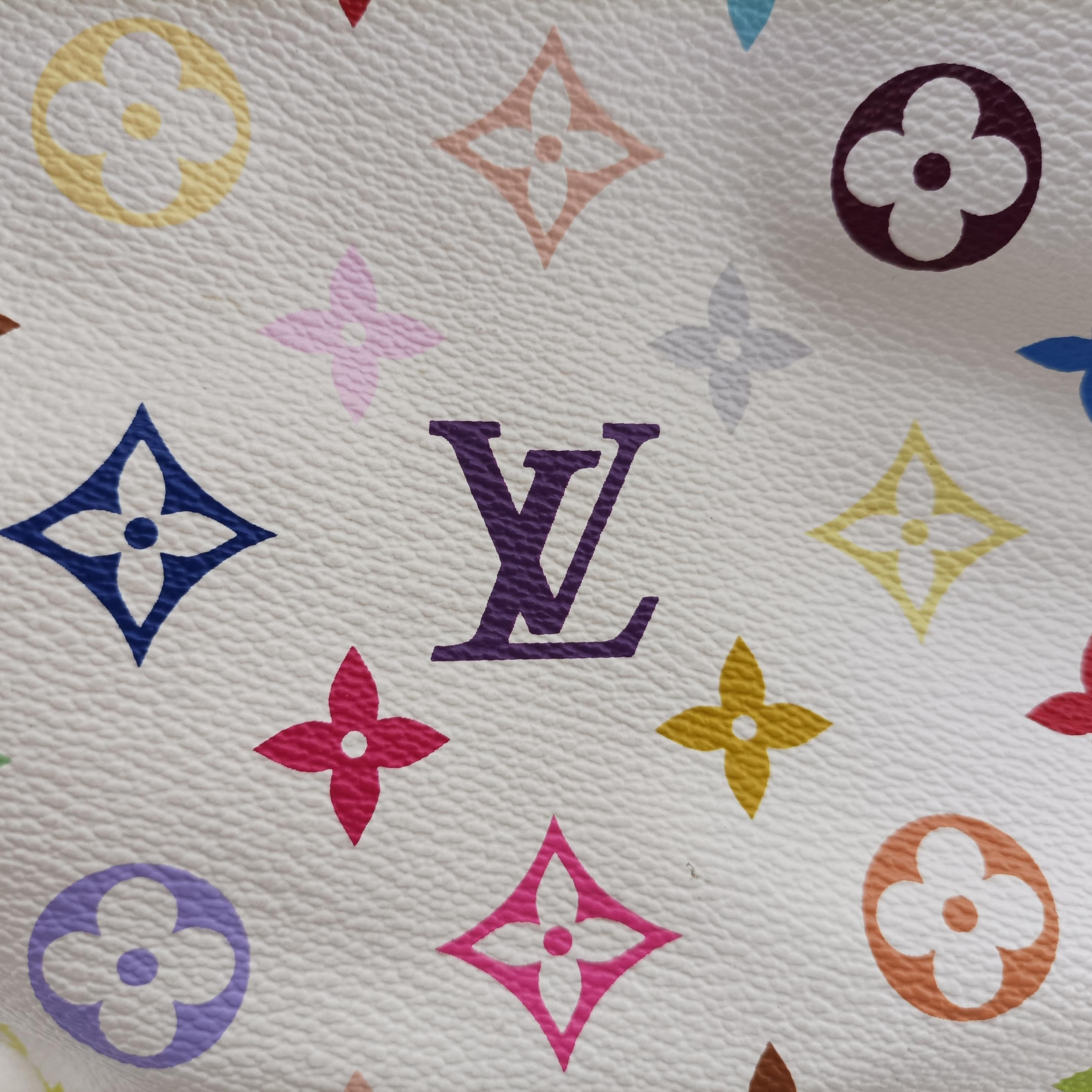 Secondhand Louis Vuitton Petit Noe white Monogram Multicolor M42229 shoulderbag | stylenewstar
