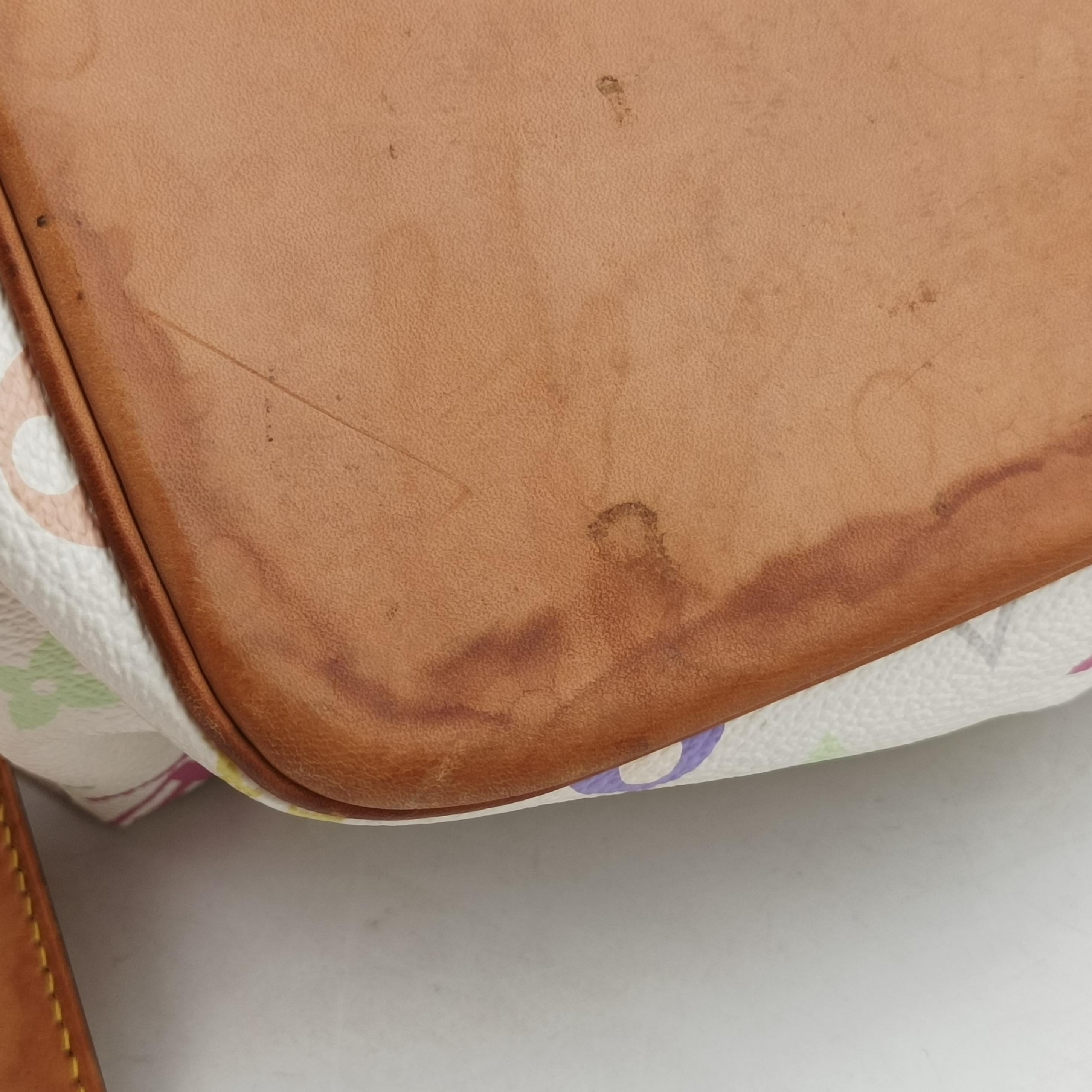 Secondhand Louis Vuitton Petit Noe white Monogram Multicolor M42229 shoulderbag | stylenewstar