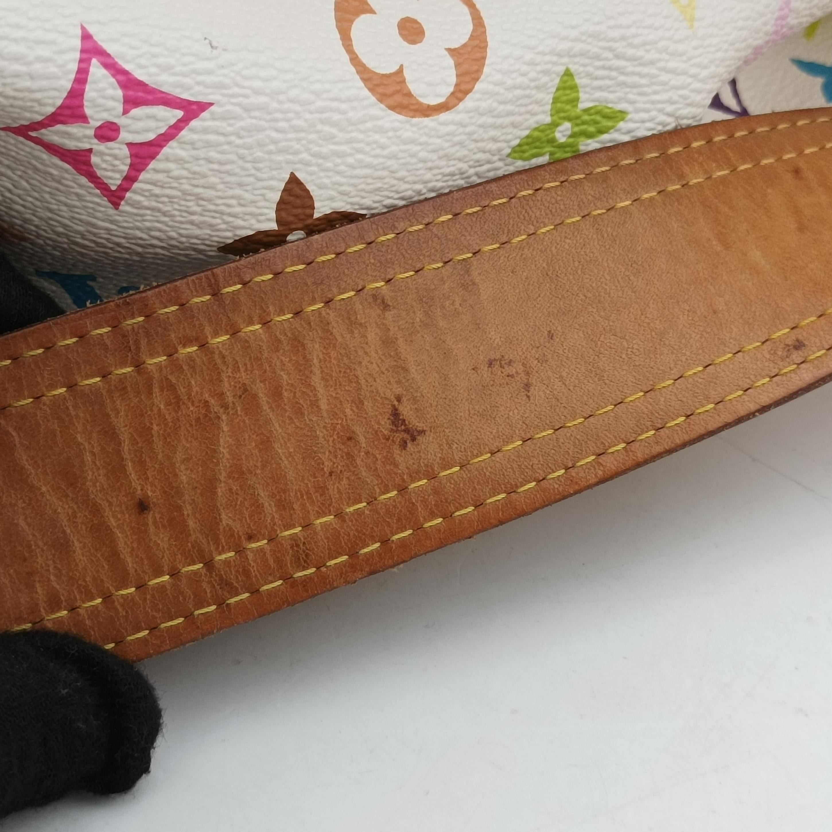 Secondhand Louis Vuitton Petit Noe white Monogram Multicolor M42229 shoulderbag | stylenewstar