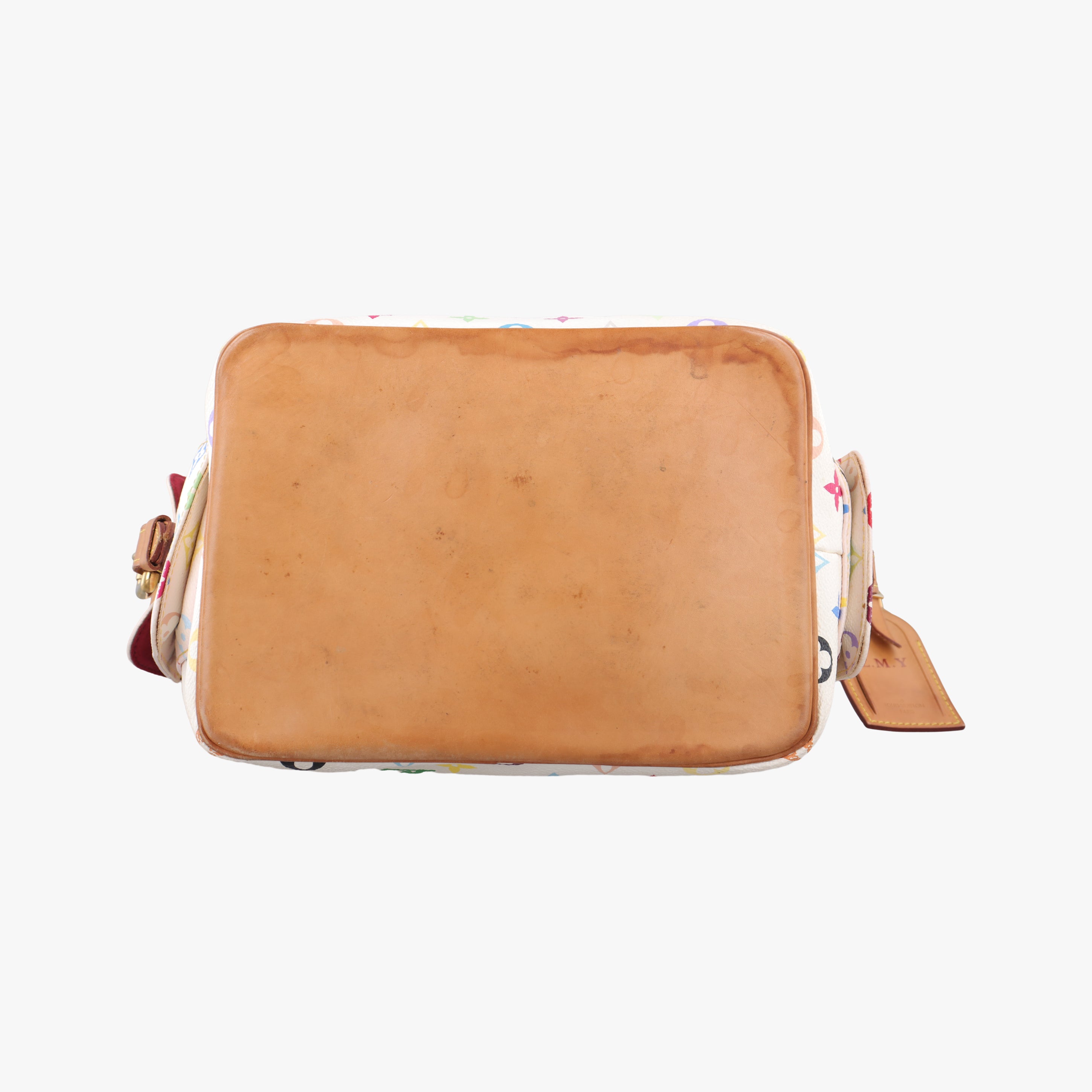Secondhand Louis Vuitton Petit Noe white Monogram Multicolor M42229 shoulderbag | stylenewstar