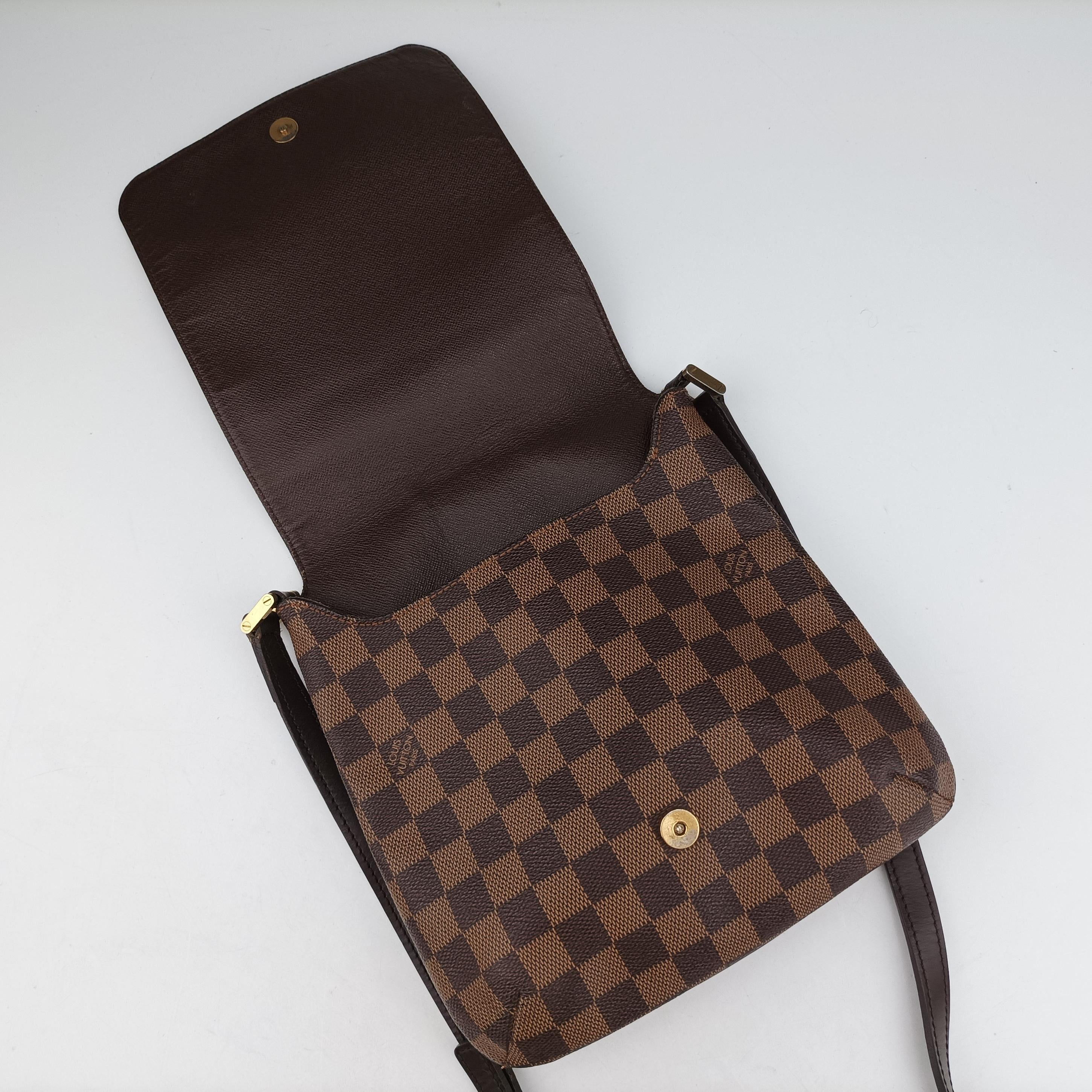 Secondhand Louis Vuitton Mustet Salsa (Long strap) EBENE Damier Canvas N51300 shoulderbag | stylenewstar