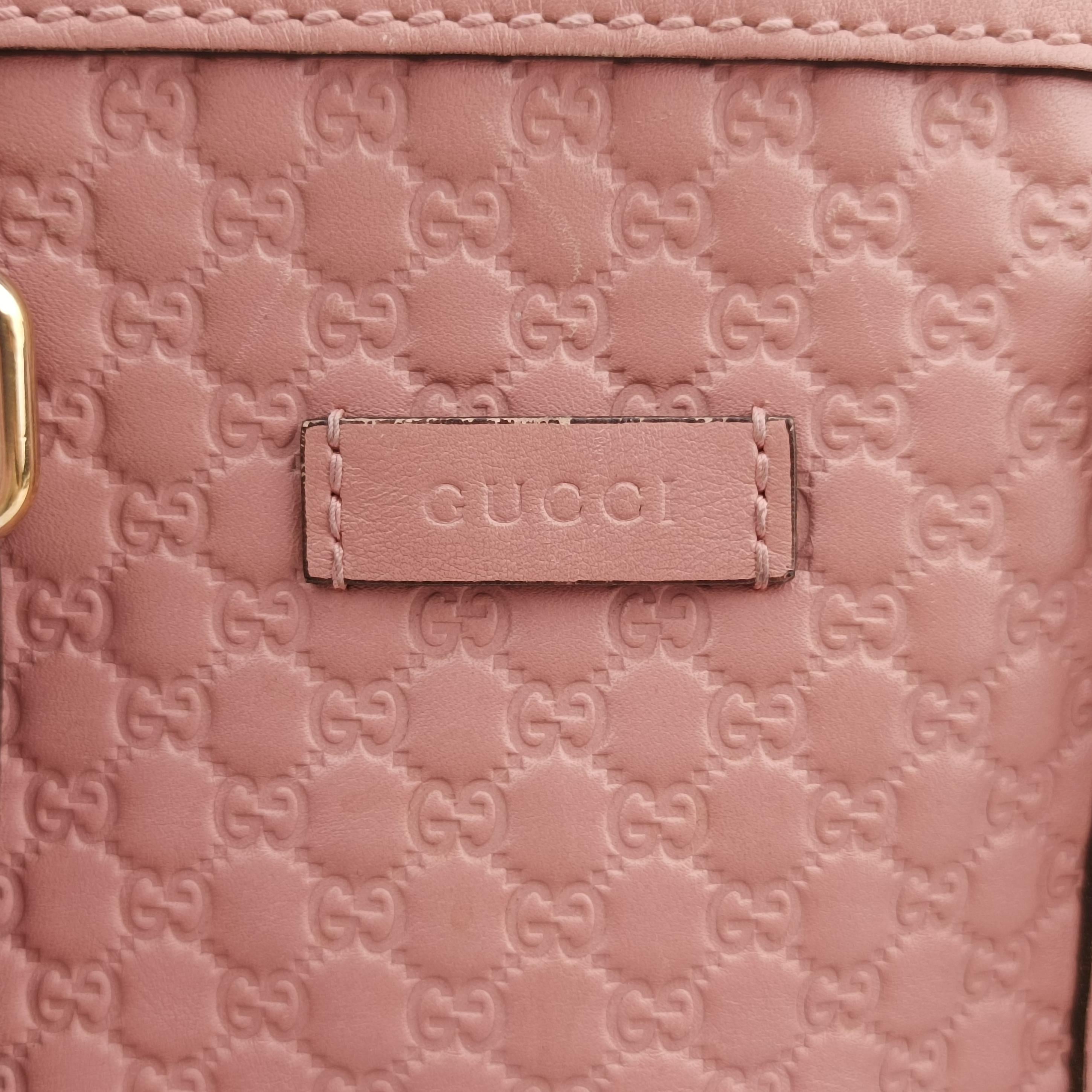Pre-owned Gucci Microguccissima Pink Leather 449654 shoulderbag | stylenewstar