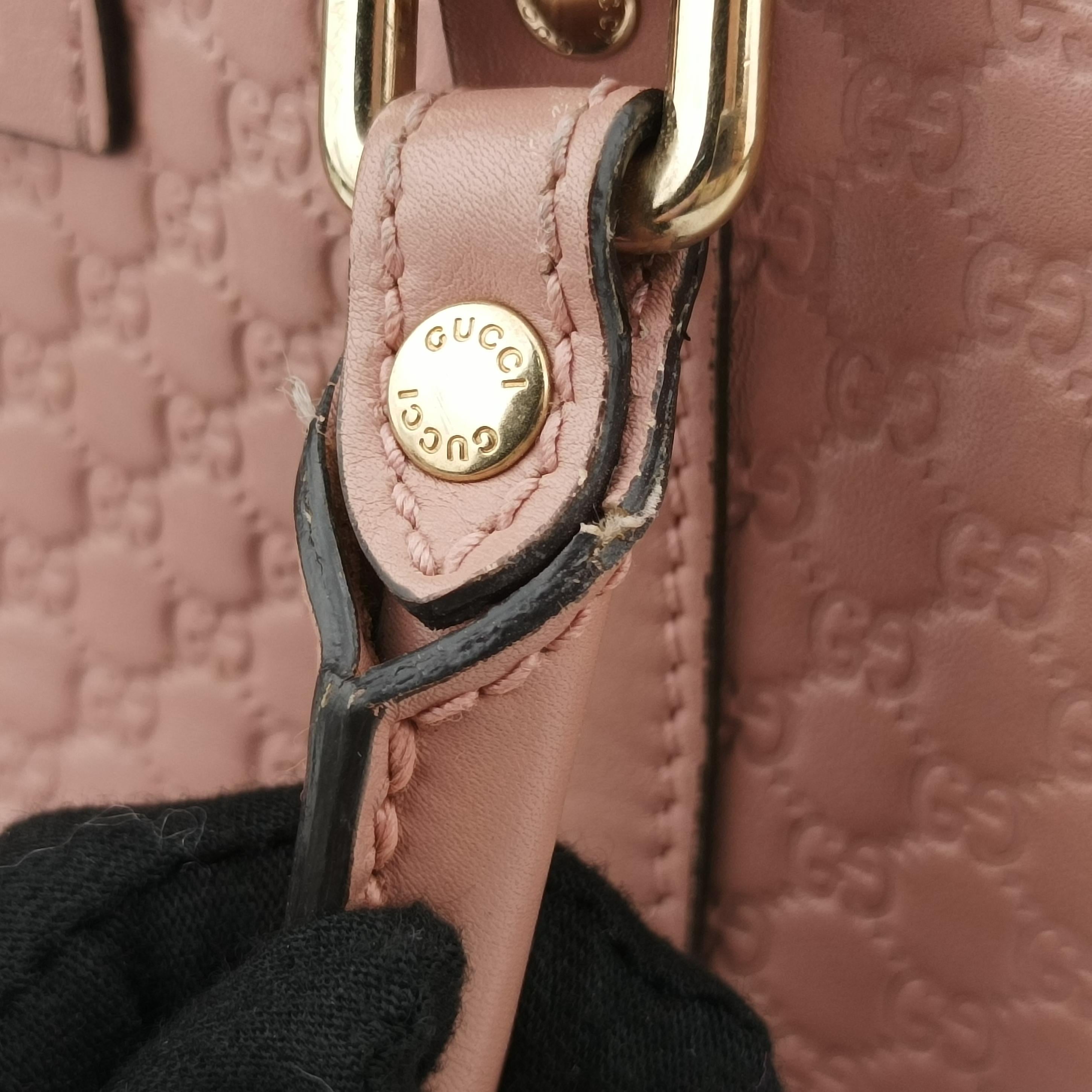 Pre-owned Gucci Microguccissima Pink Leather 449654 shoulderbag | stylenewstar