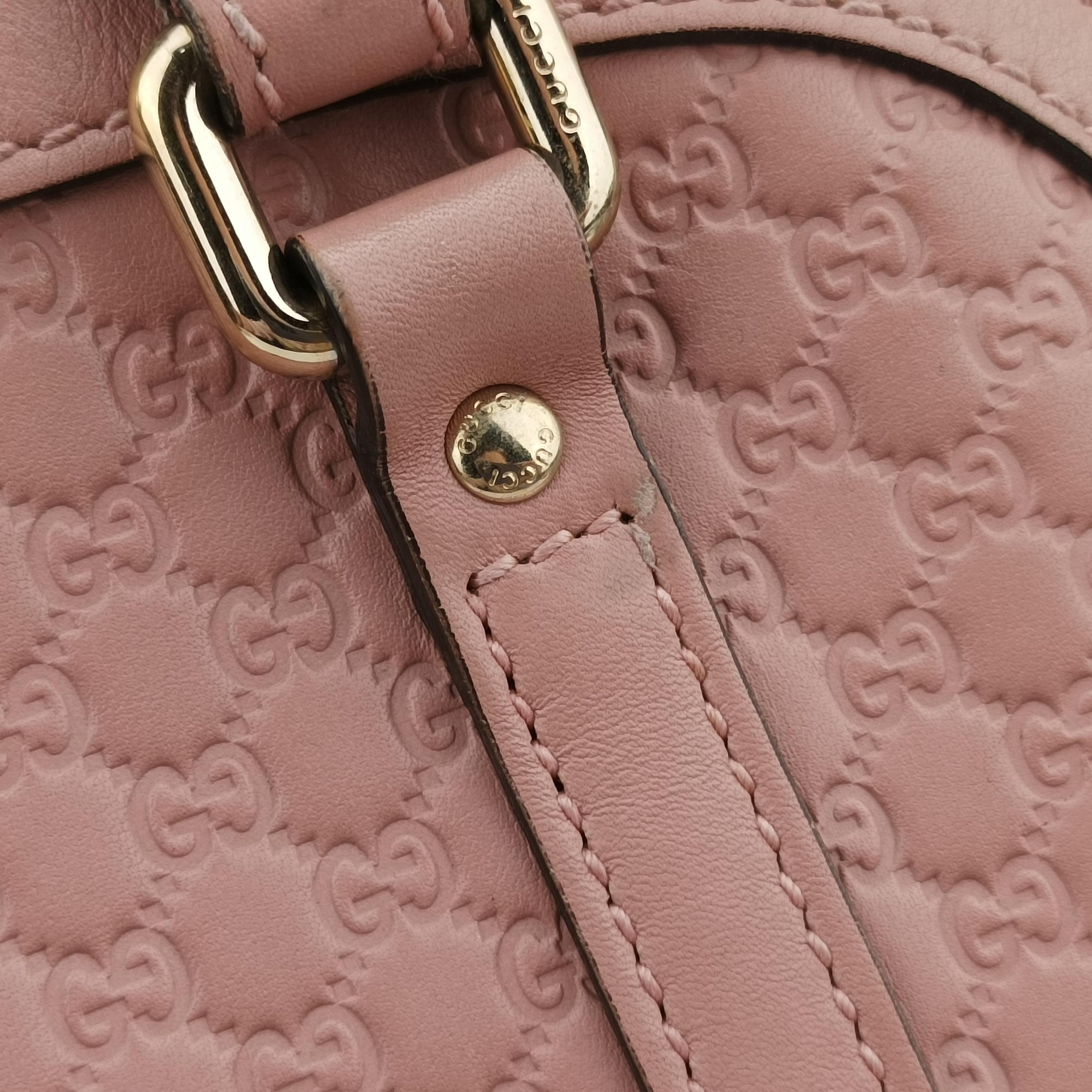 Pre-owned Gucci Microguccissima Pink Leather 449654 shoulderbag | stylenewstar
