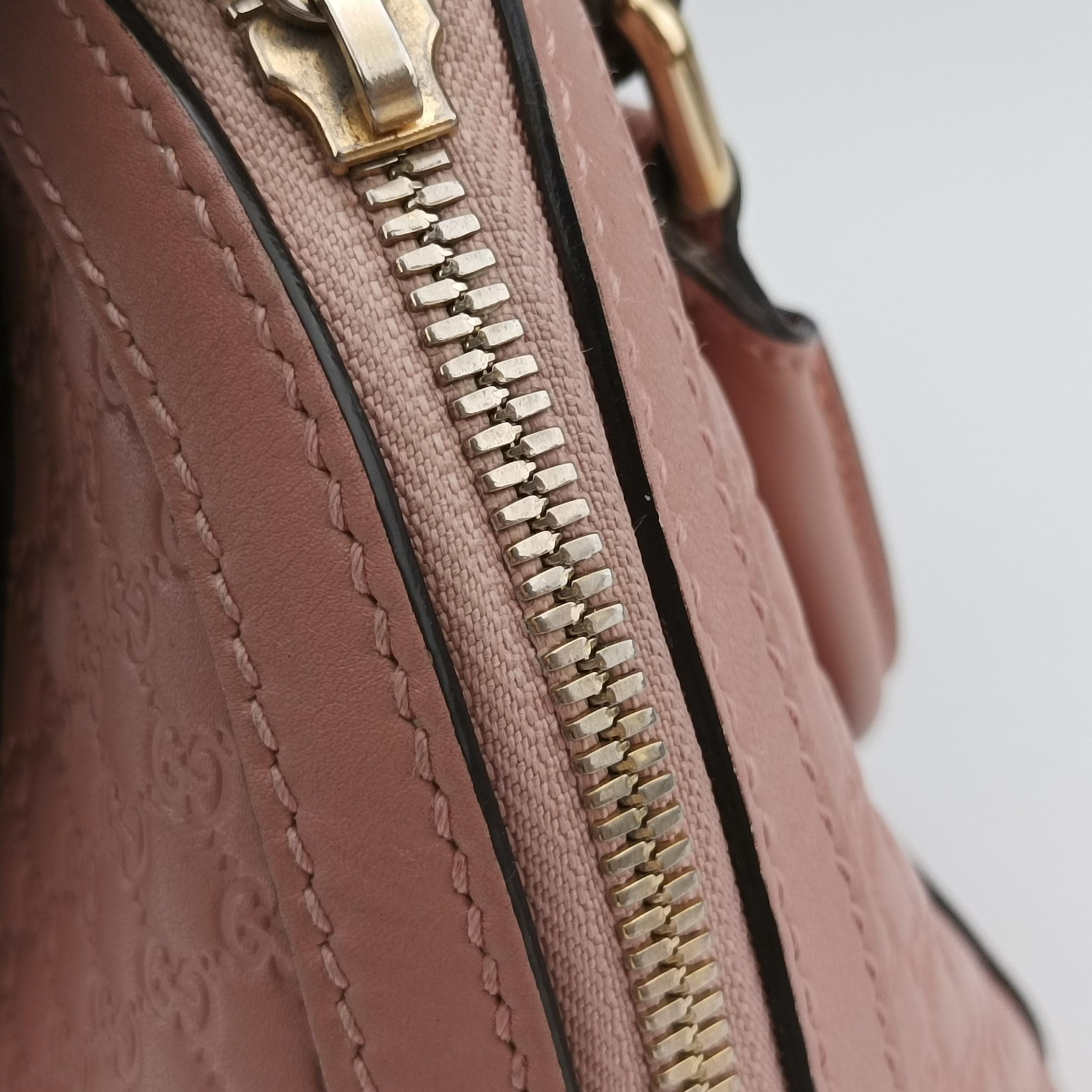 Pre-owned Gucci Microguccissima Pink Leather 449654 shoulderbag | stylenewstar