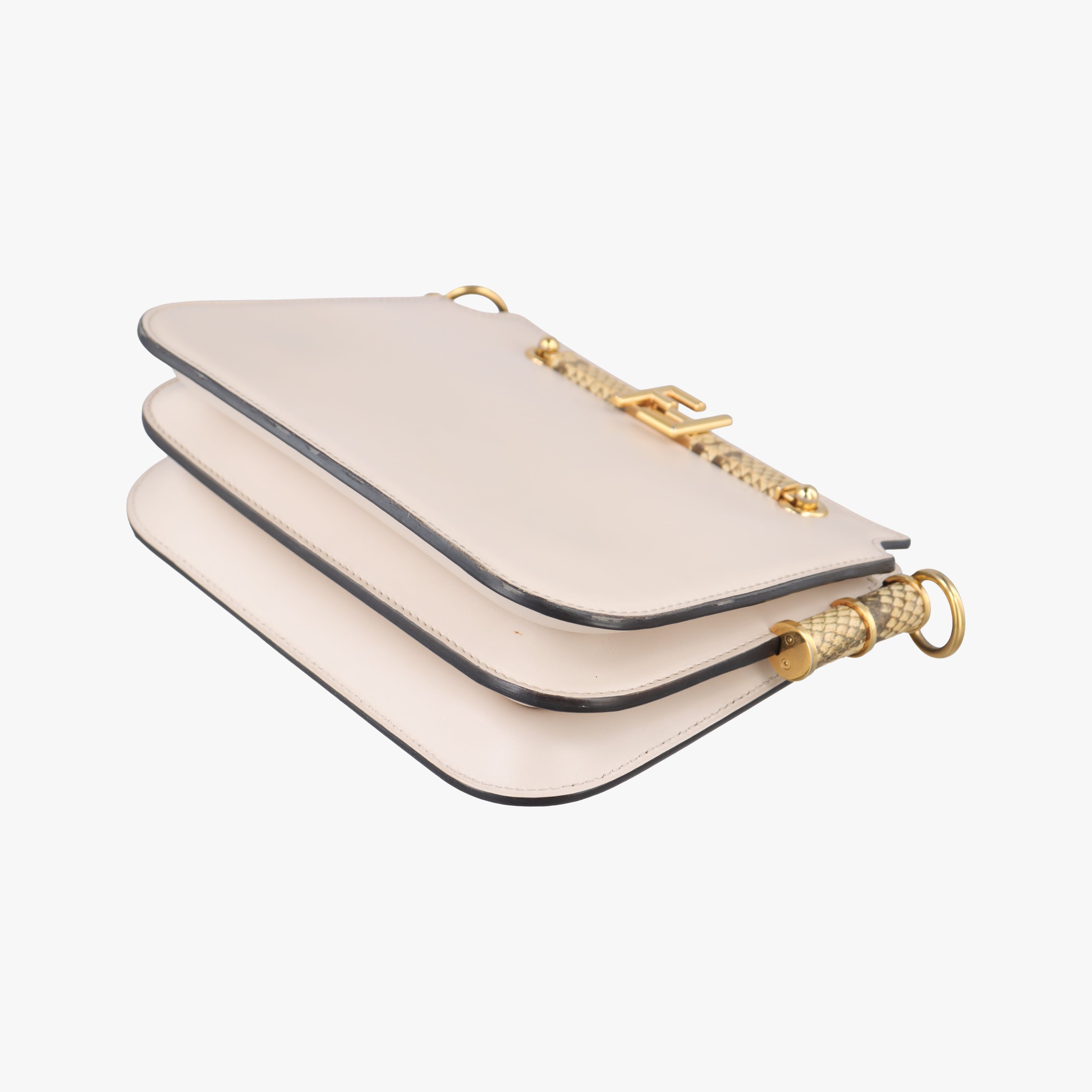 Vintage Fendi Touch Beige Leather 8BT349 shoulderbag | stylenewstar
