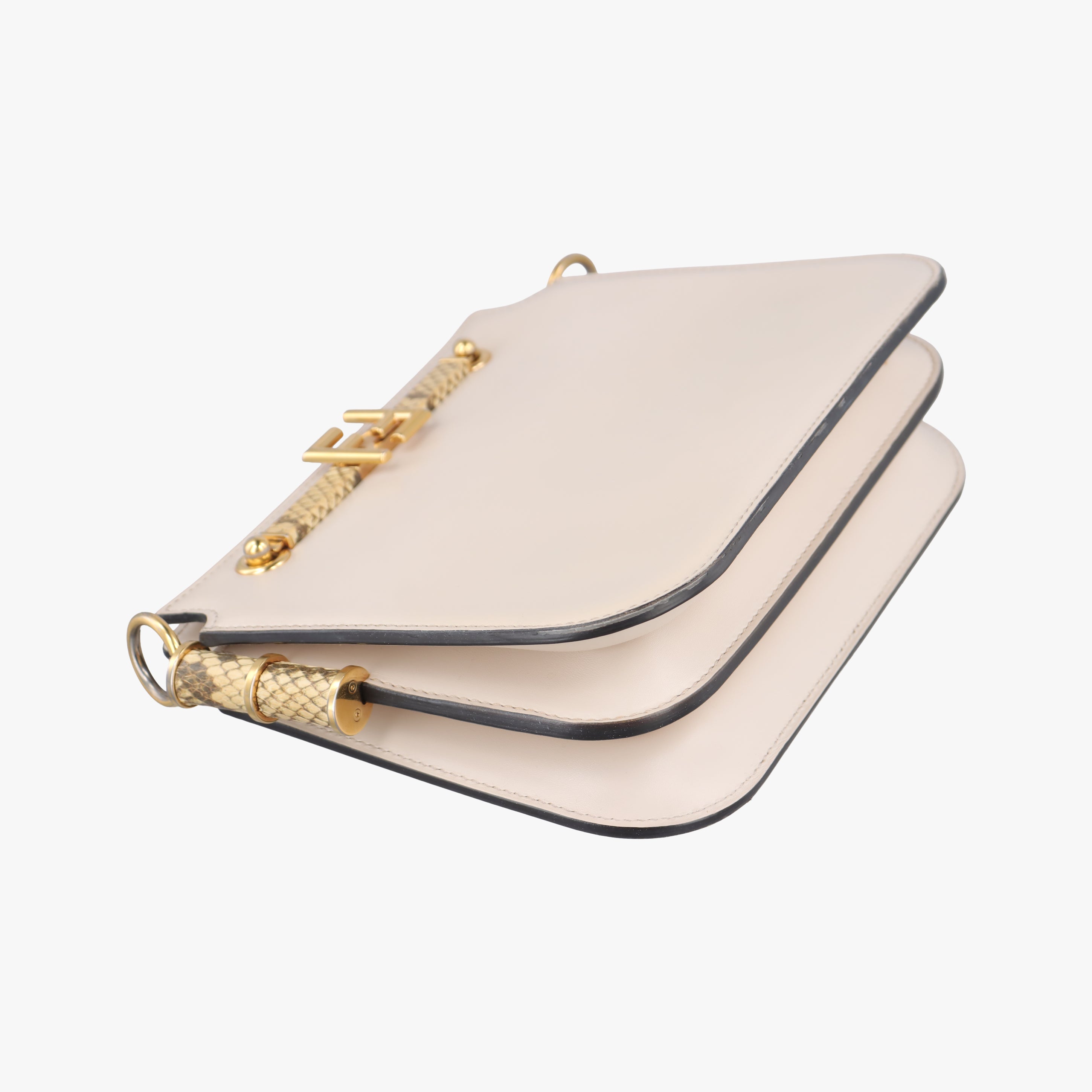 Vintage Fendi Touch Beige Leather 8BT349 shoulderbag | stylenewstar