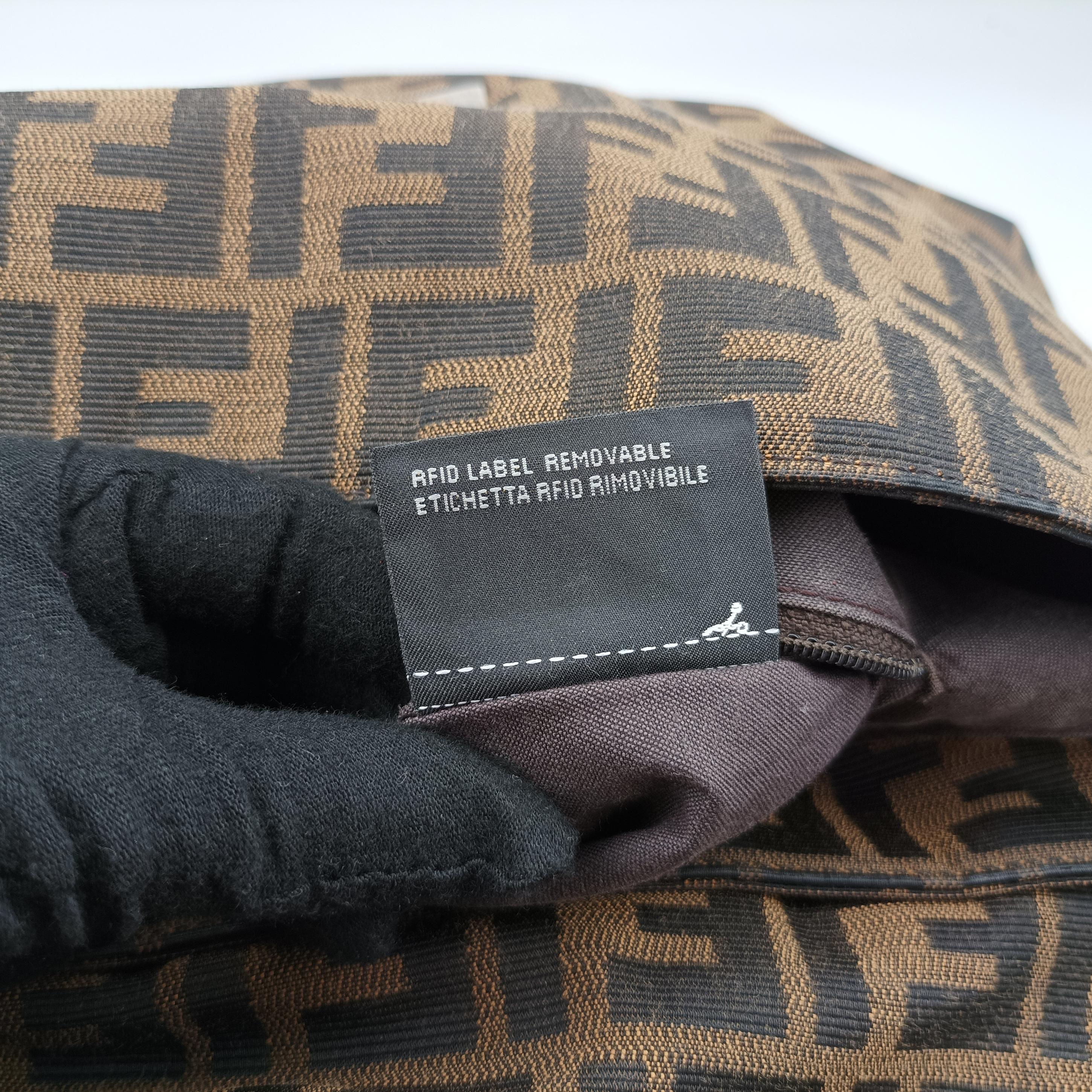 Pre-owned Fendi Mia Flap Brown canvas 8BT163 shoulderbag | stylenewstar