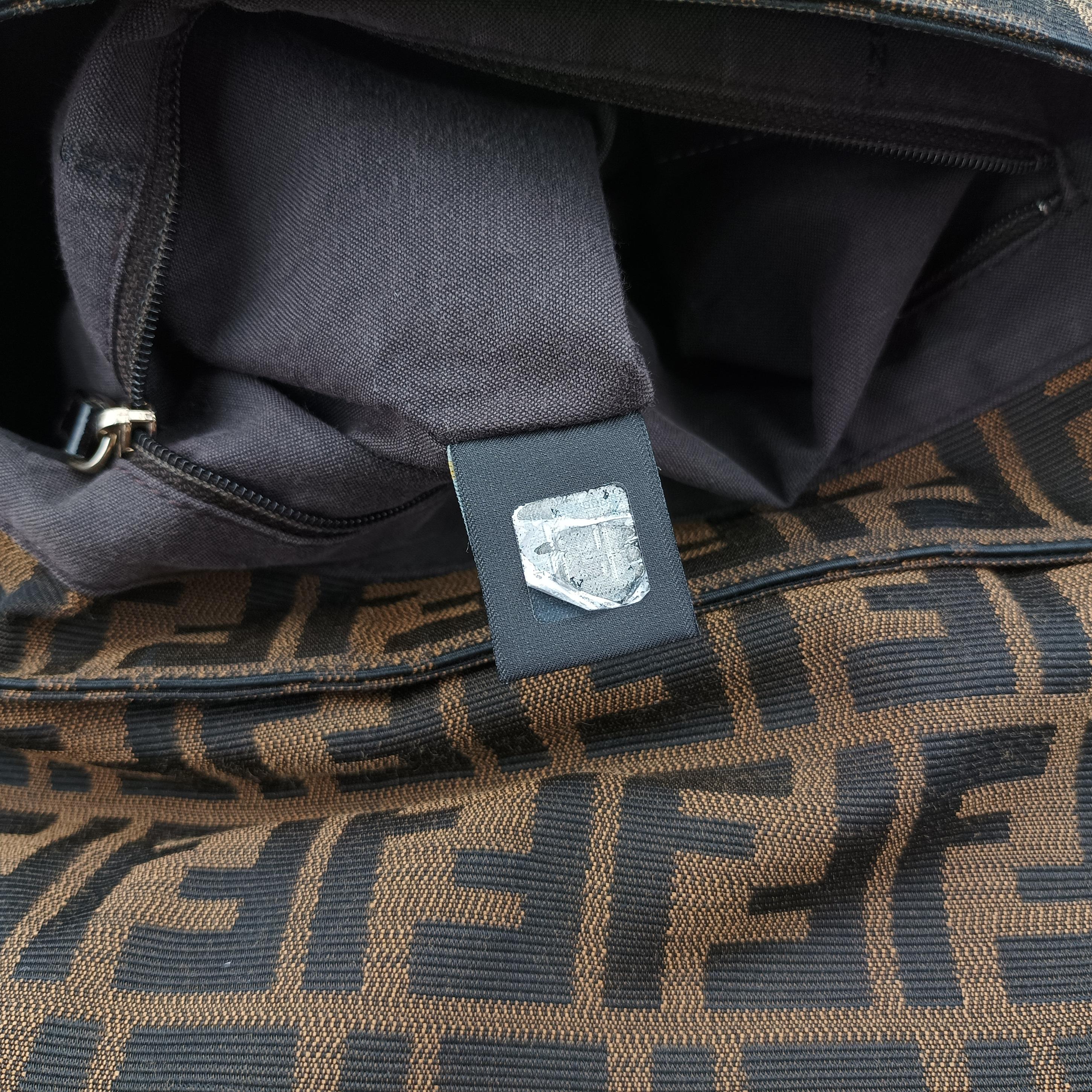 Pre-owned Fendi Mia Flap Brown canvas 8BT163 shoulderbag | stylenewstar