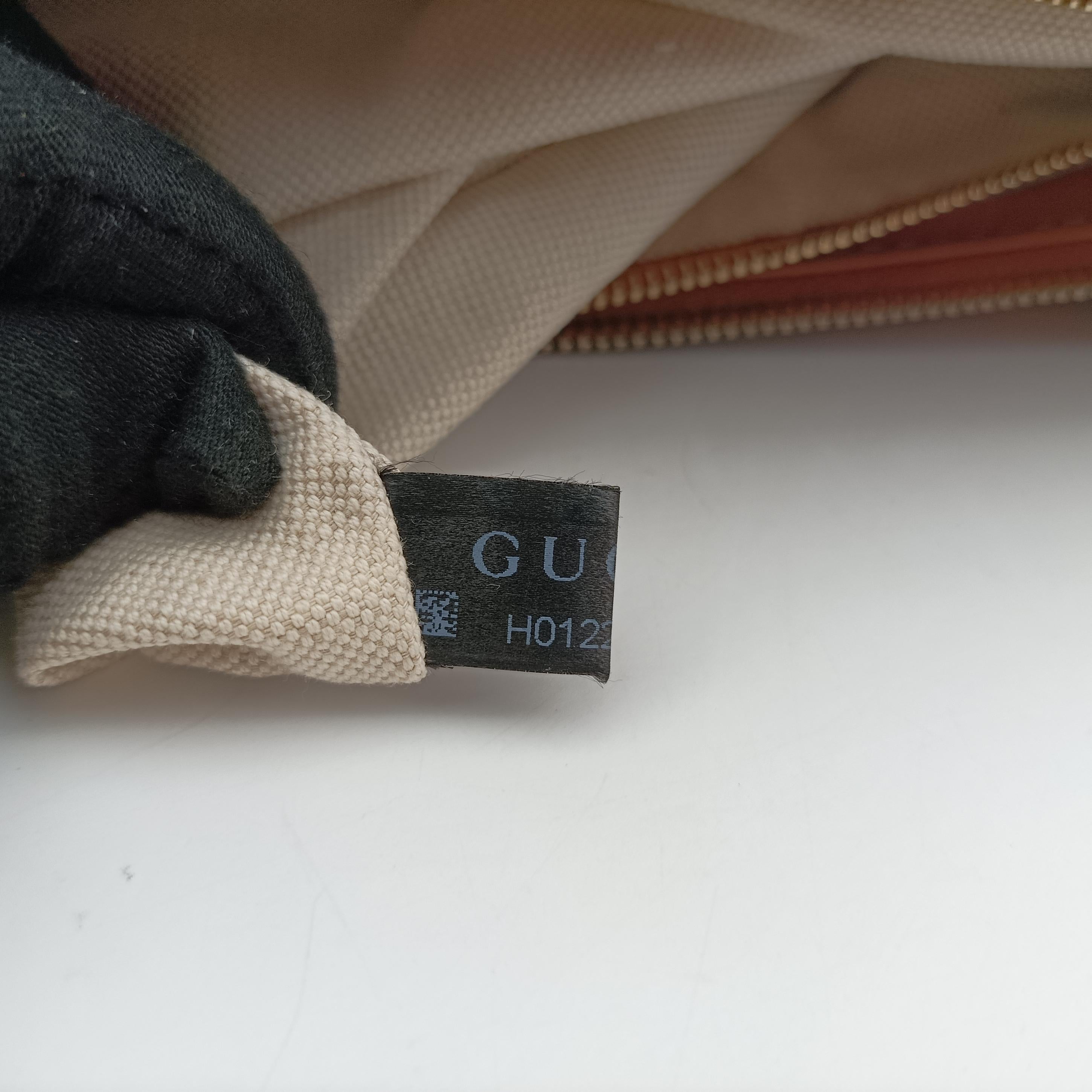 Pre-owned Gucci Vintage Web Beige×red×orange Canvas 257341 shoulderbag | stylenewstar