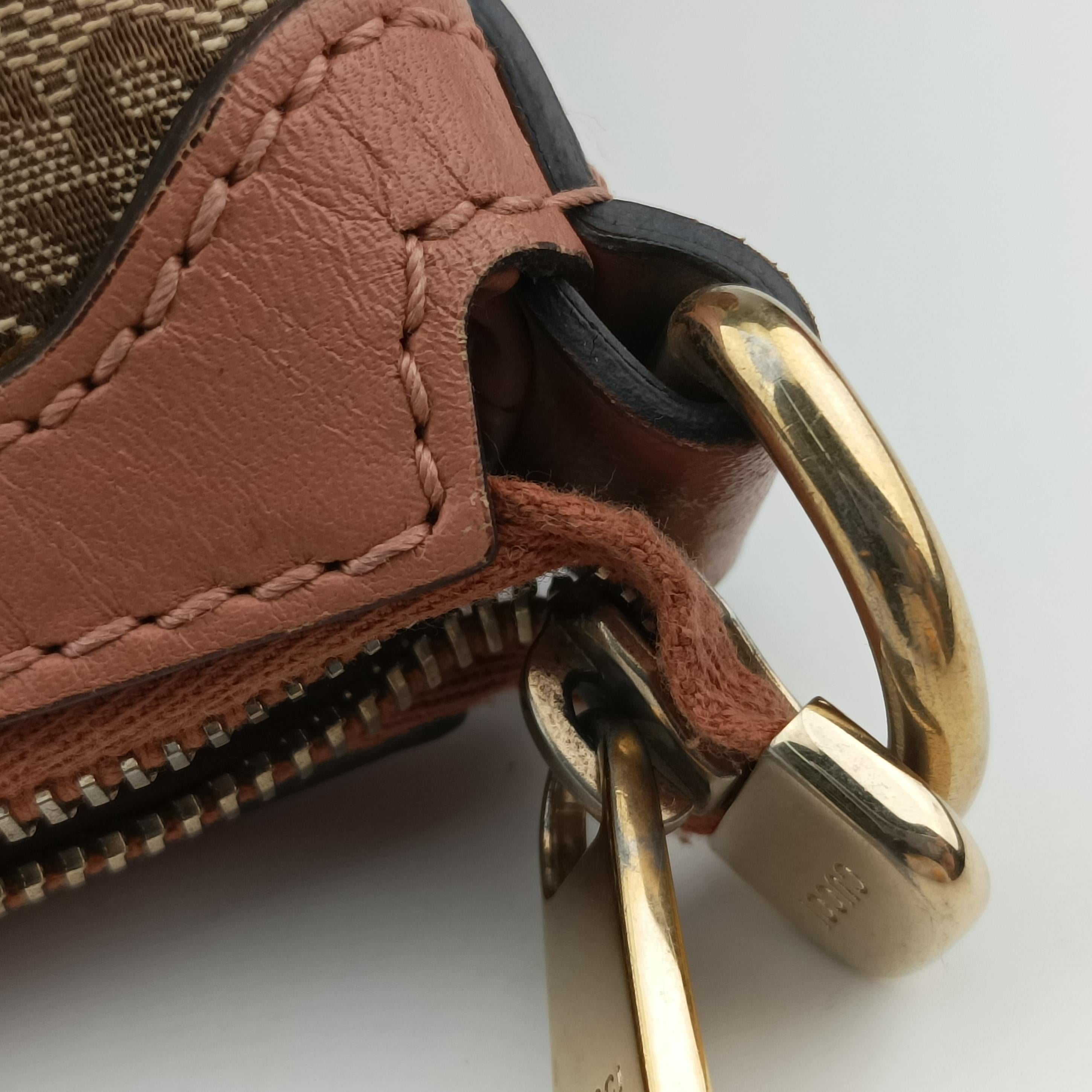 Pre-owned Gucci Vintage Web Beige×red×orange Canvas 257341 shoulderbag | stylenewstar