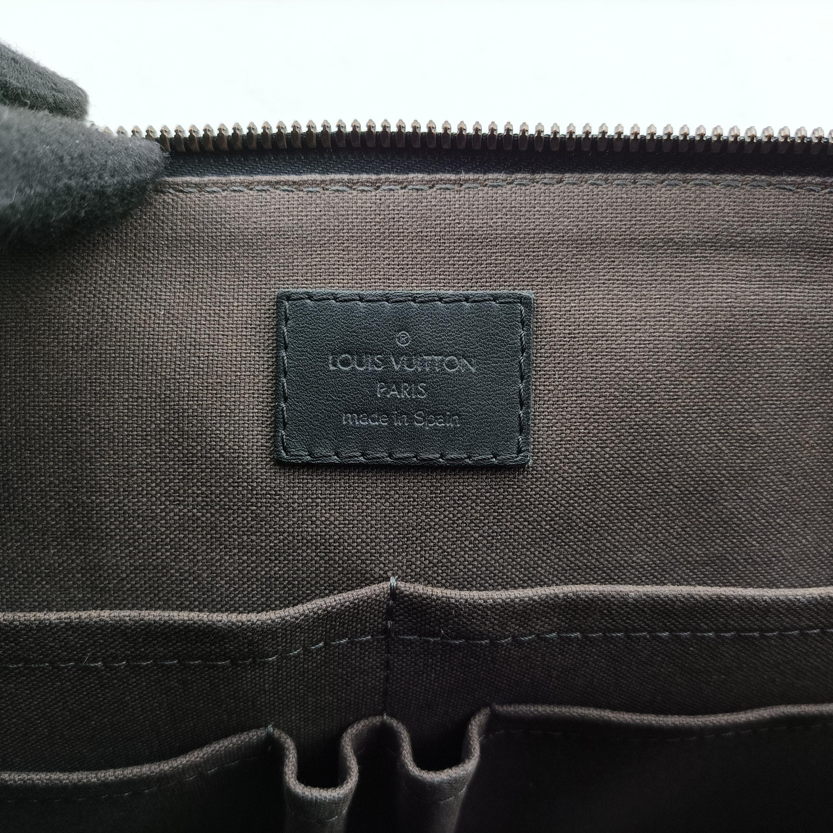 Vintage Louis Vuitton Porte Documents Jour Noir Damier Graphite N48224 handbag | stylenewstar