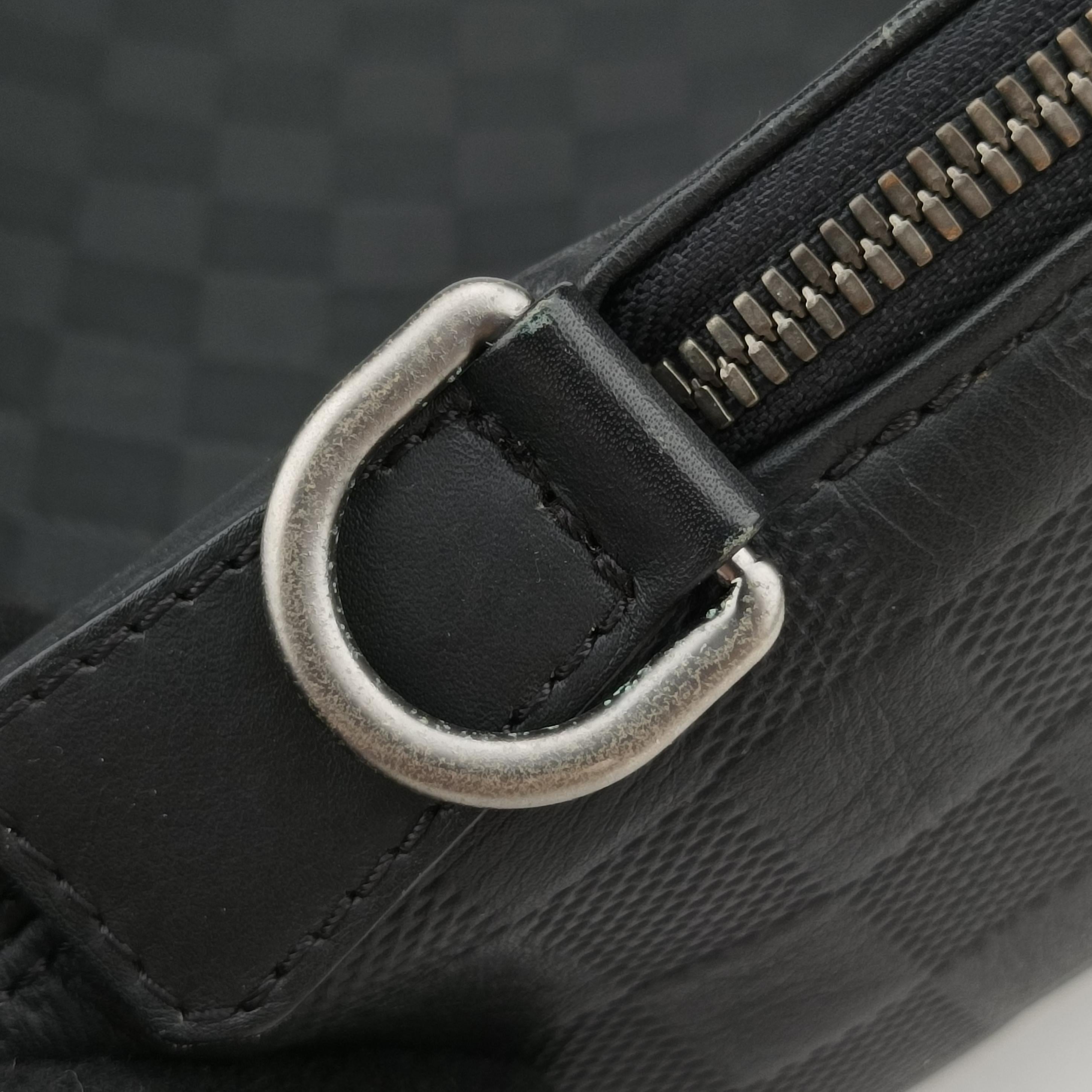 Vintage Louis Vuitton Porte Documents Jour Noir Damier Graphite N48224 handbag | stylenewstar