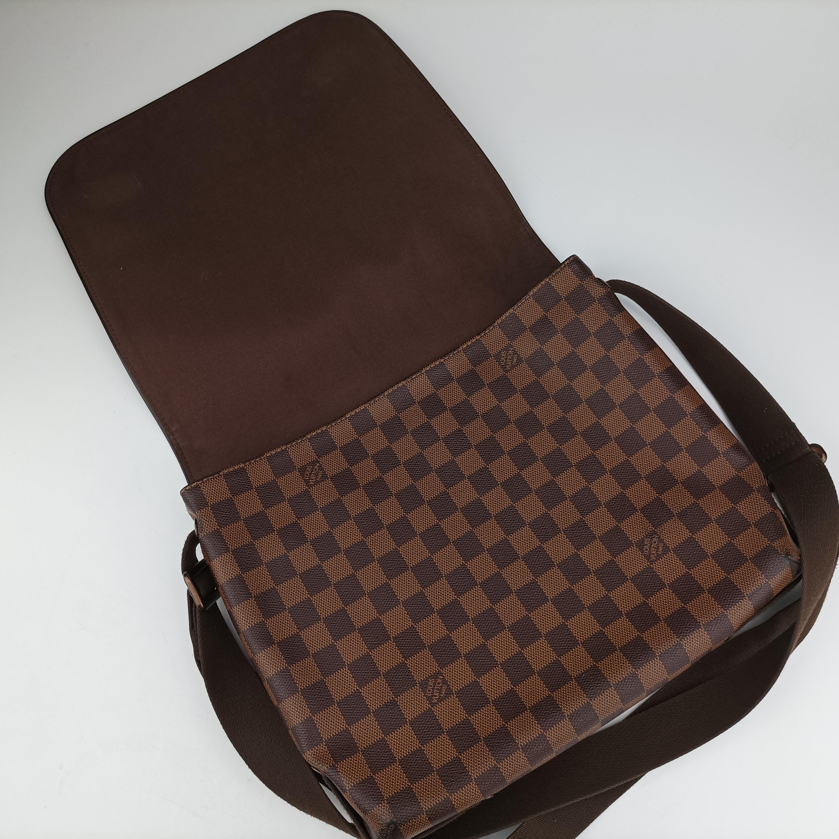 Vintage Louis Vuitton BROOKLYN MM EBENE Damier Canvas N51211 shoulderbag | stylenewstar