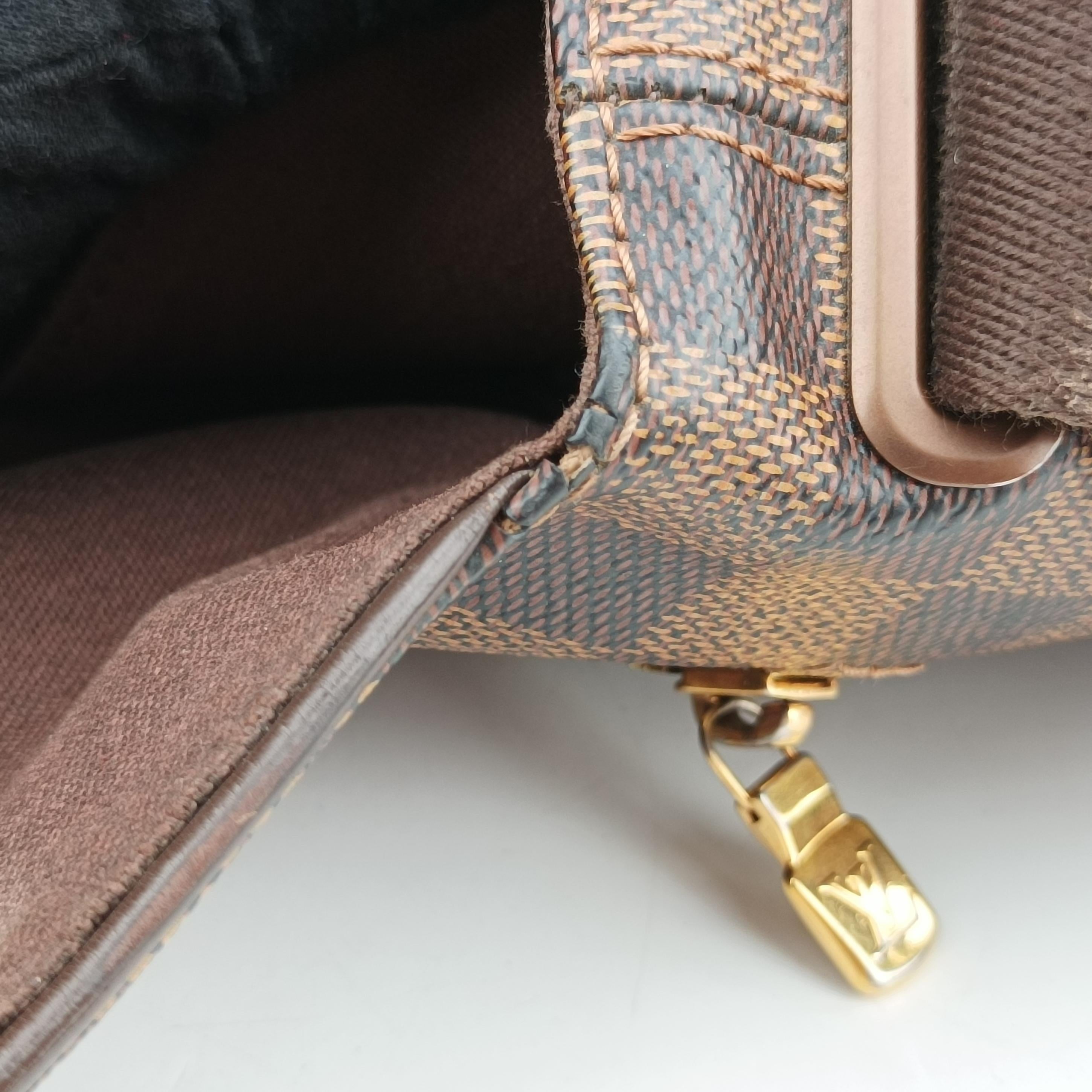 Vintage Louis Vuitton BROOKLYN MM EBENE Damier Canvas N51211 shoulderbag | stylenewstar