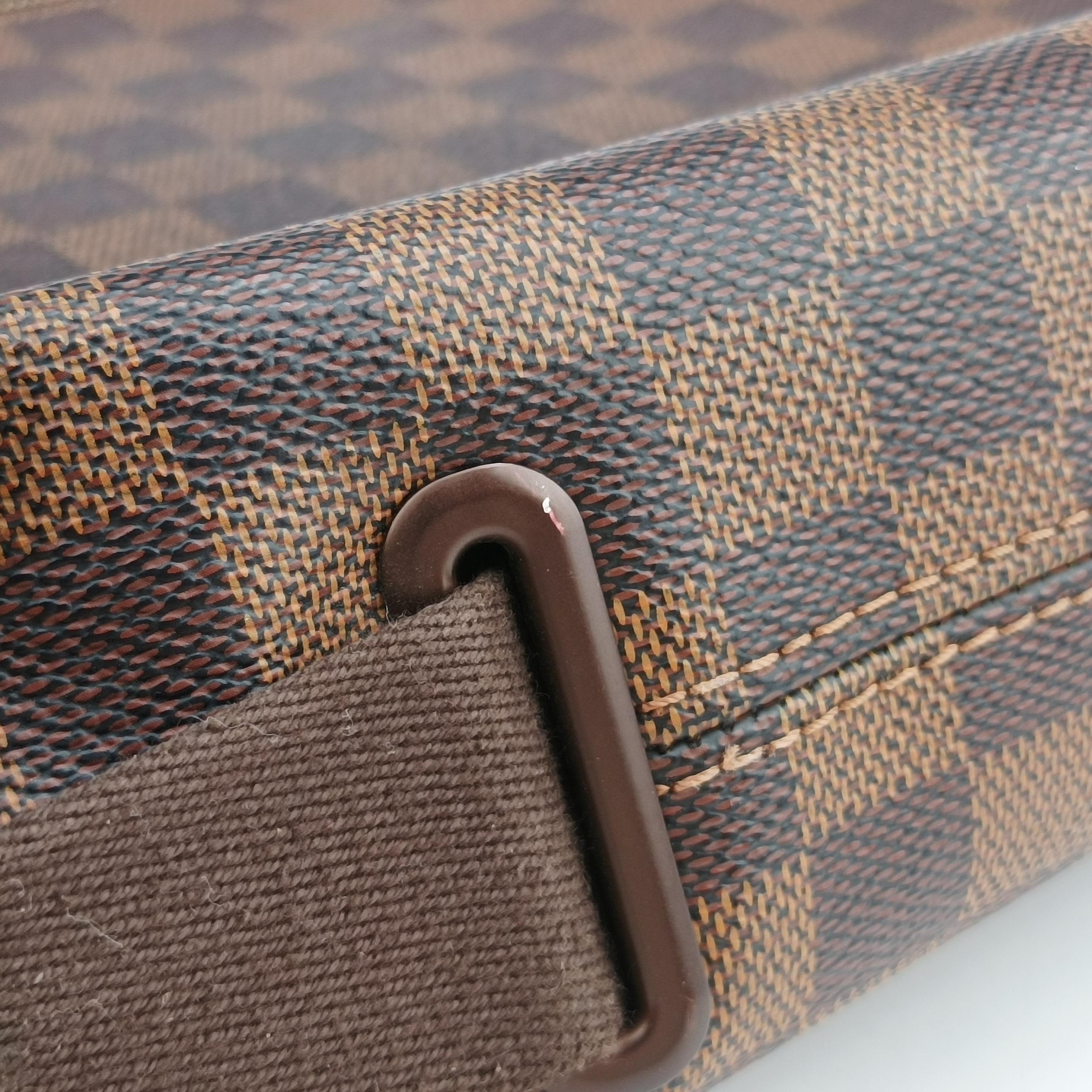 Vintage Louis Vuitton BROOKLYN MM EBENE Damier Canvas N51211 shoulderbag | stylenewstar
