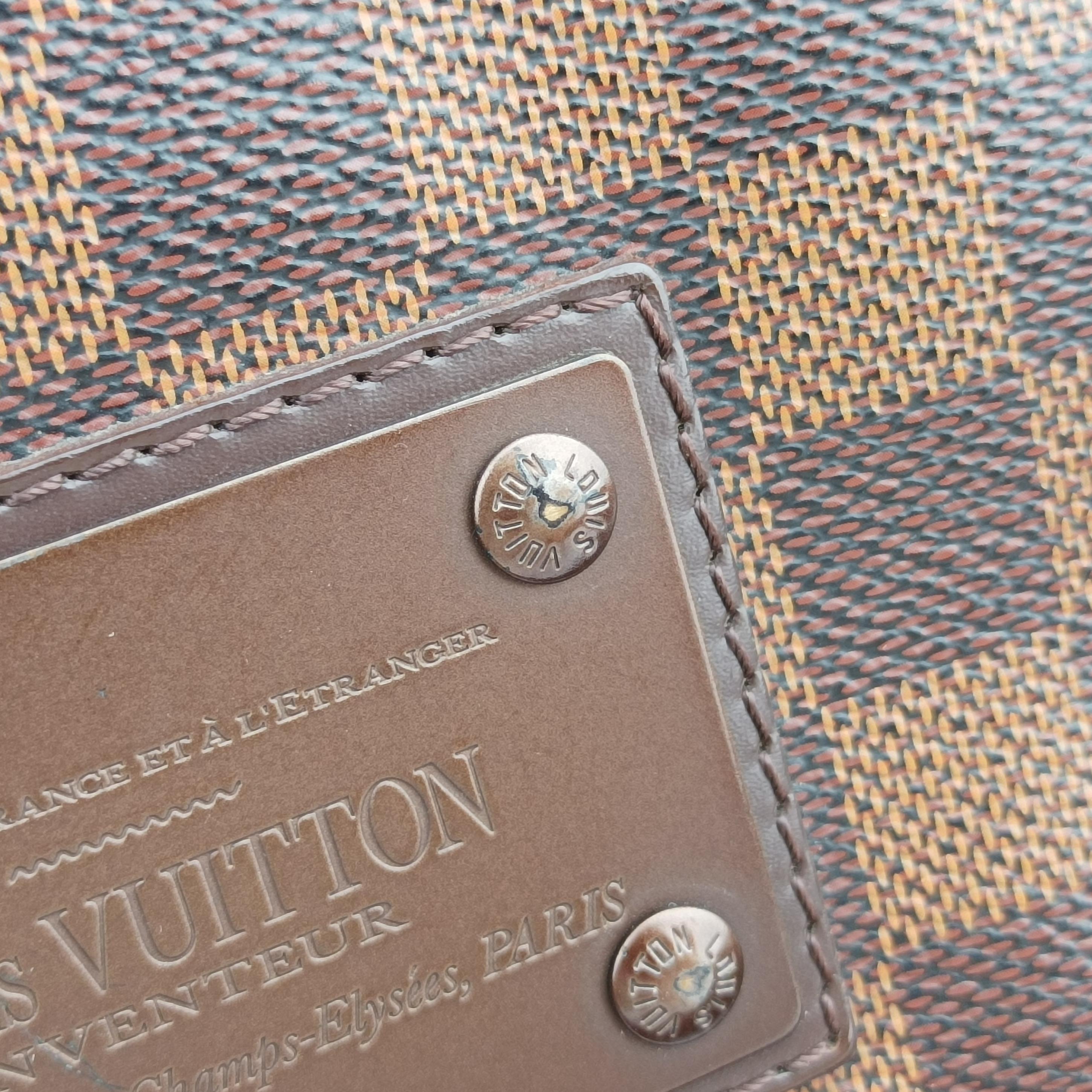 Vintage Louis Vuitton BROOKLYN MM EBENE Damier Canvas N51211 shoulderbag | stylenewstar